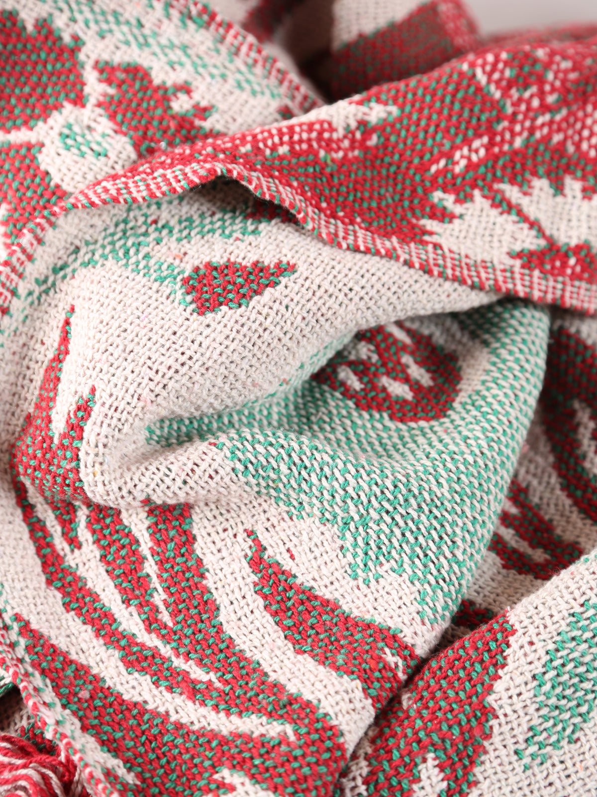 Rora Throw - Patterned - Recycled Cotton - Woven Botanicals