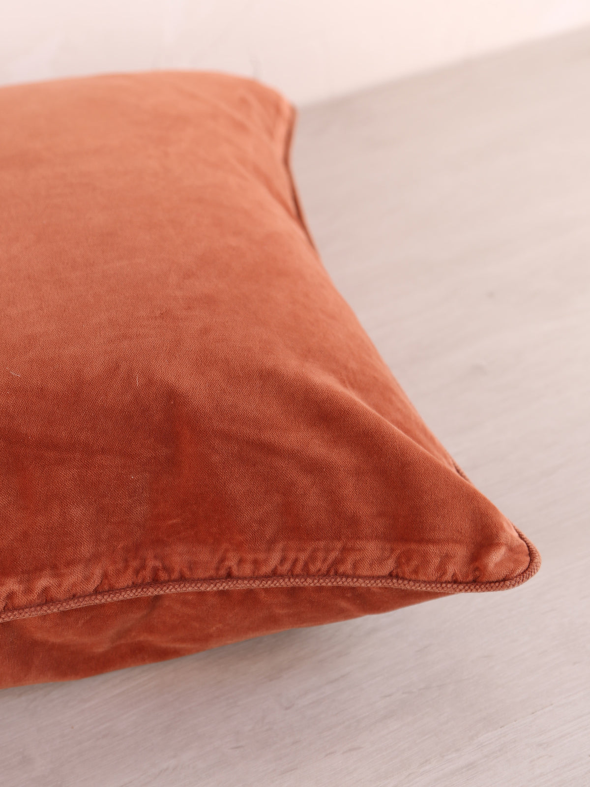 Velvet Cushion - Rose, Brick - 50x50cm