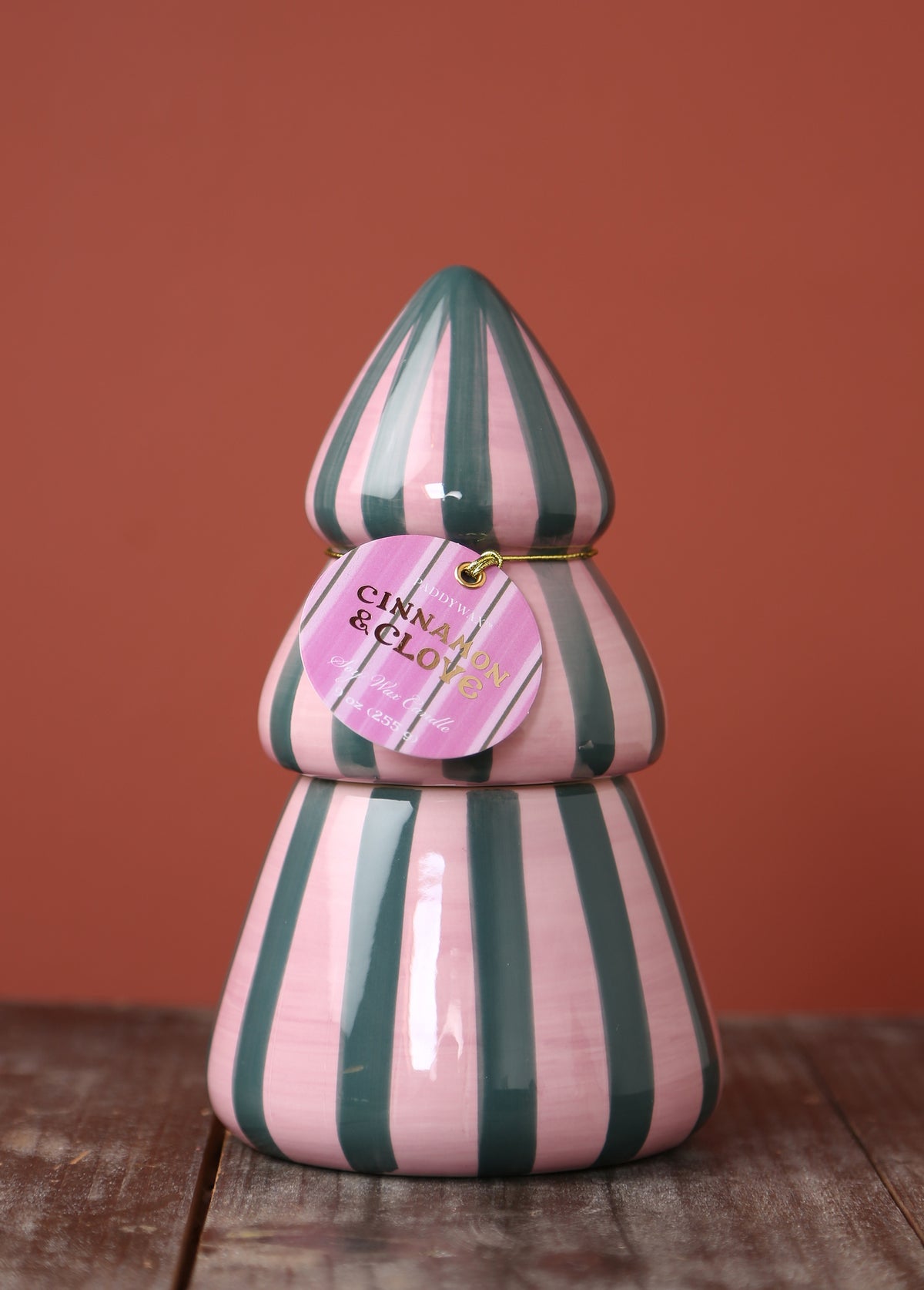 Cabana Ceramic Tree Candle - Cinnamon & Clove