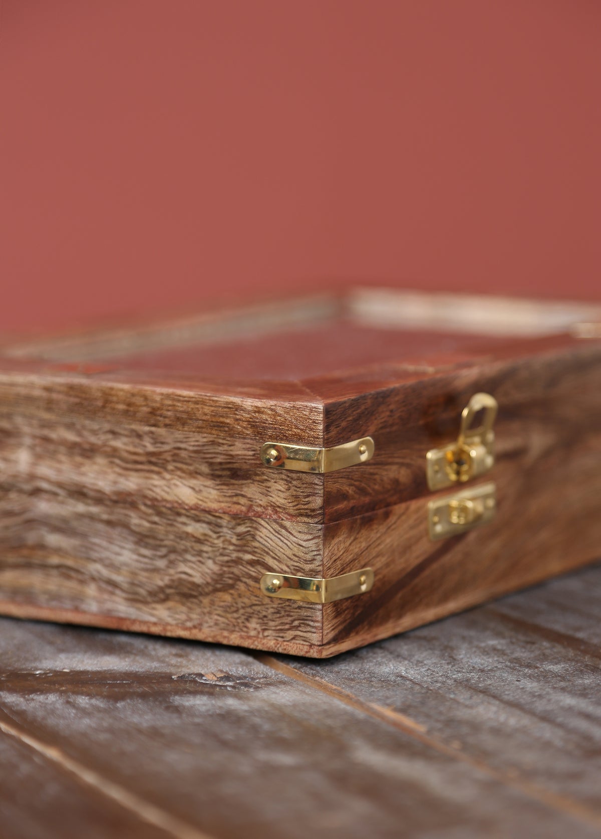 Brass & Mango Wood Games Set In Box