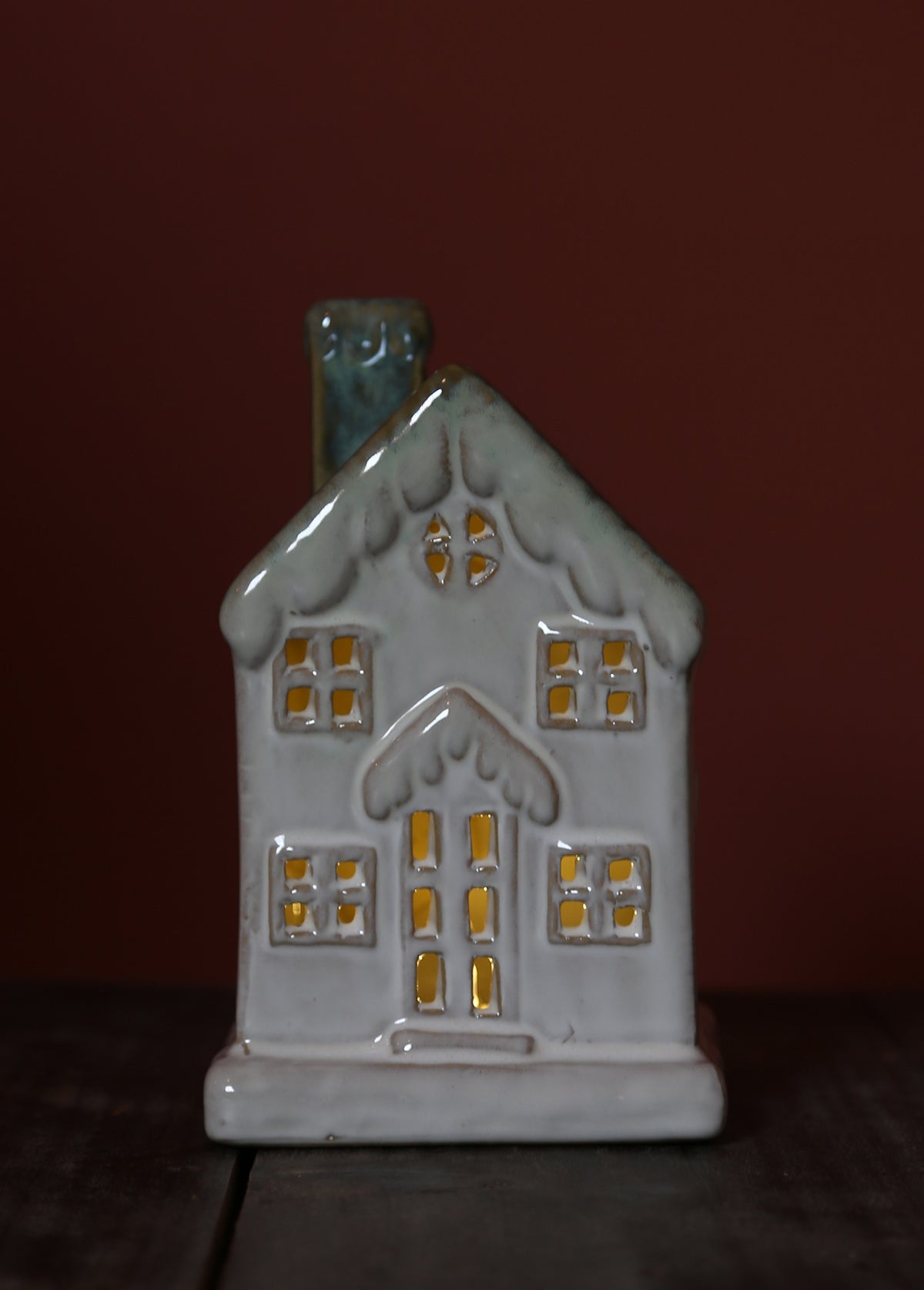 Ceramic Glowing Home - Evergreen