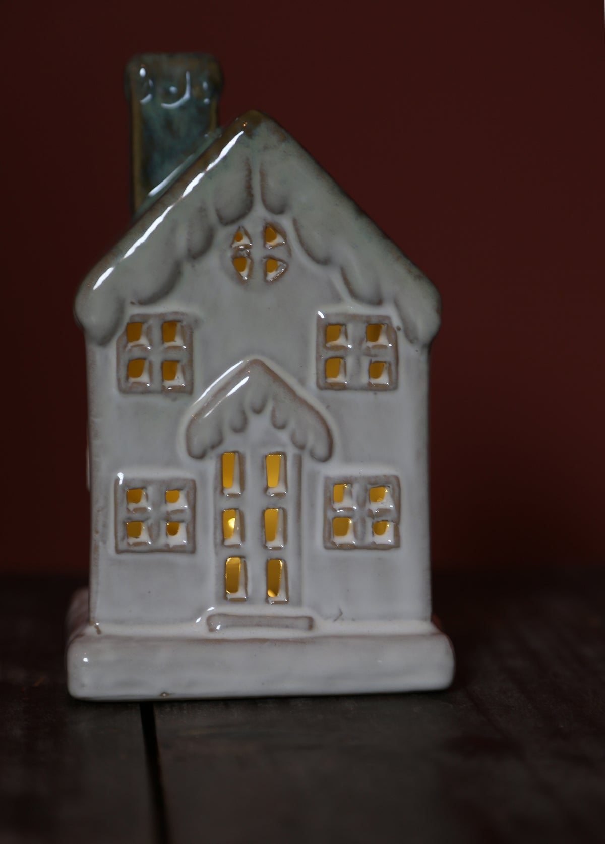 Ceramic Glowing Home - Evergreen