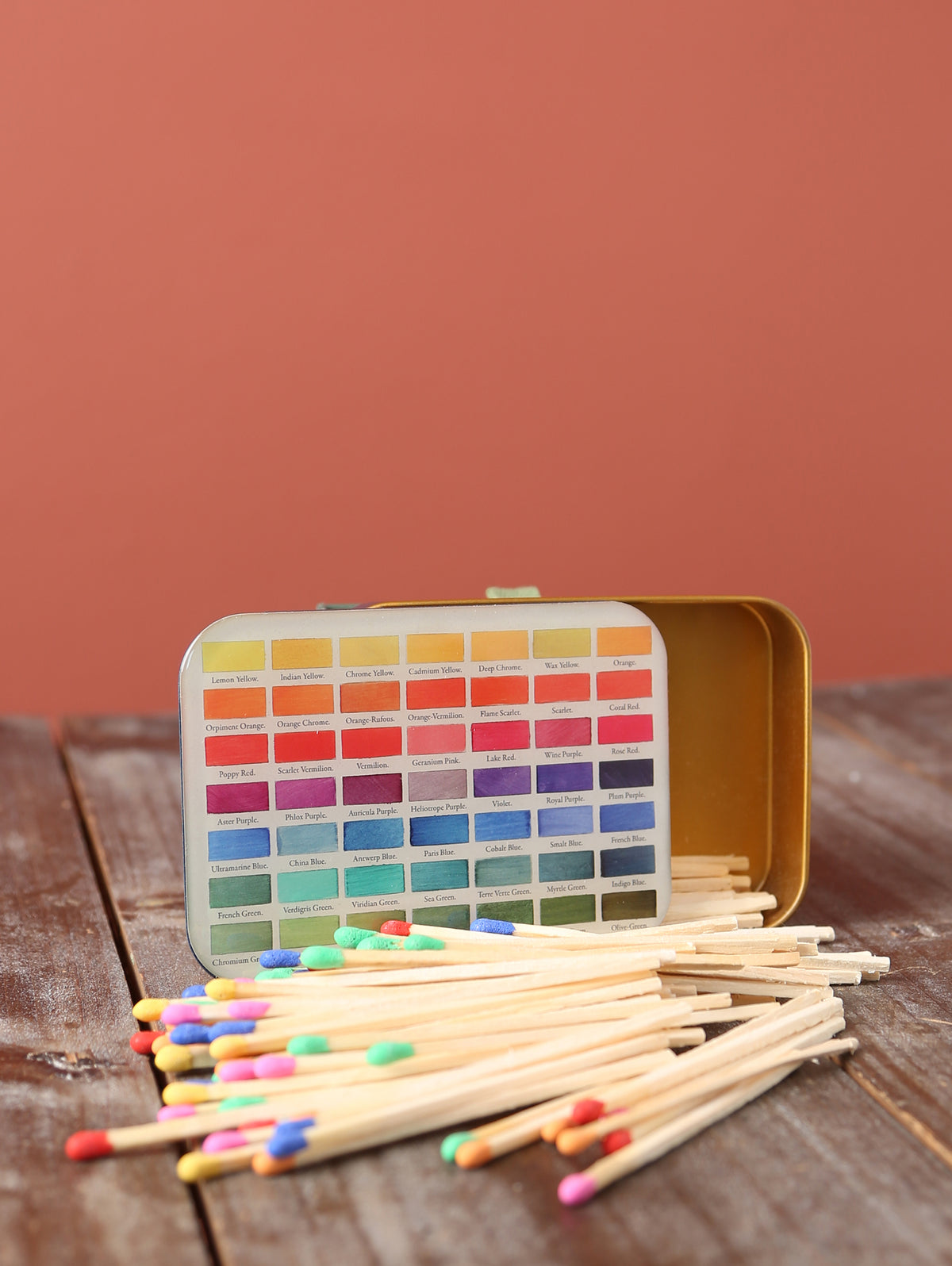 Matches in Enamel Tin - Nomenclature of Colours