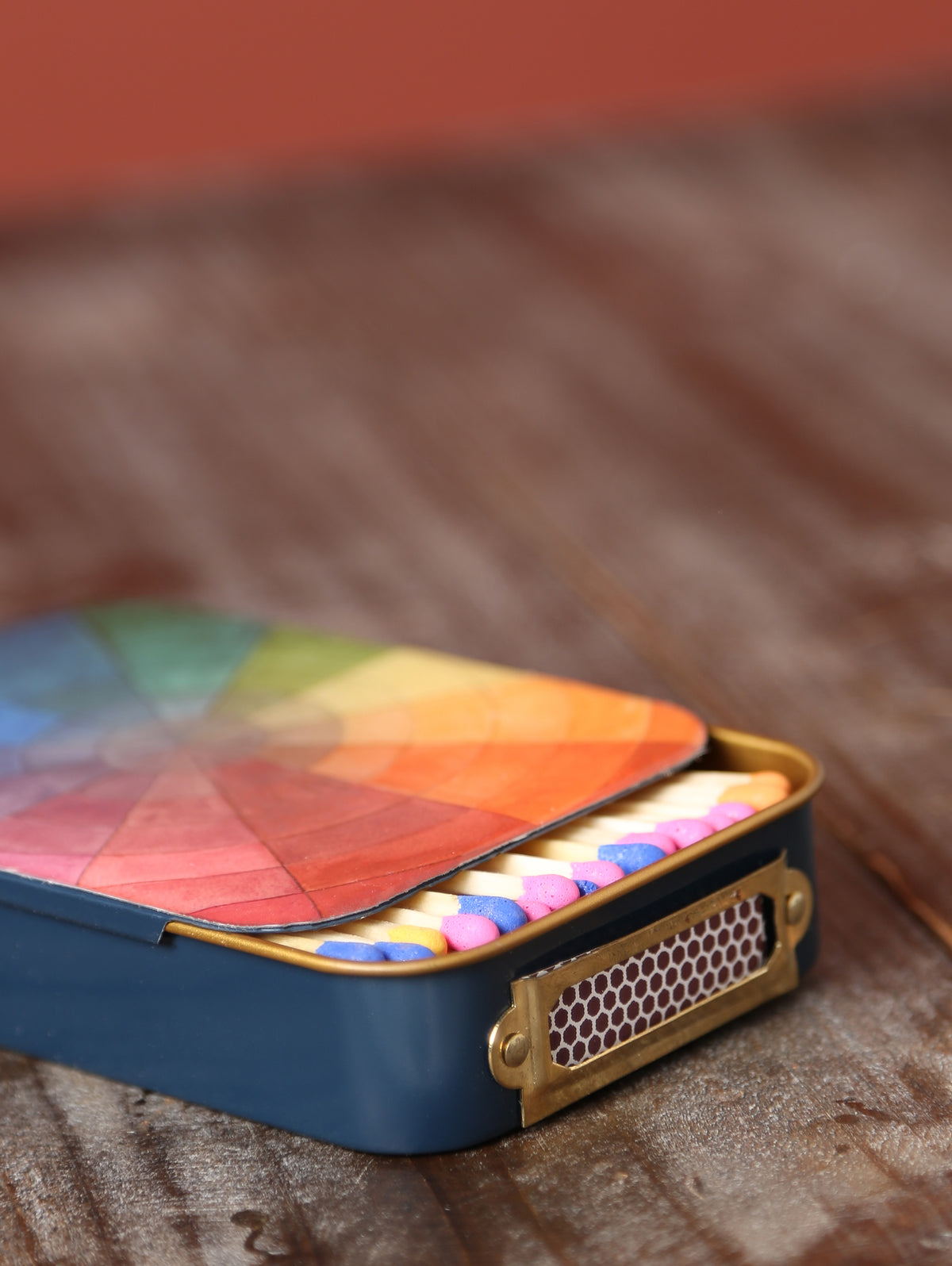 Matches in Enamel Tin - Colour Wheel
