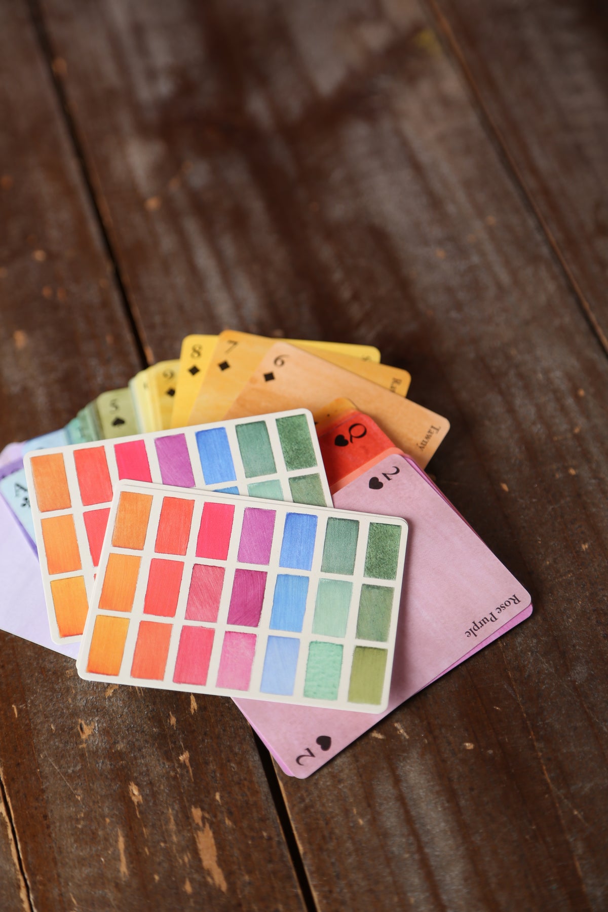 Illustrated Single Deck Playing Cards - Colours