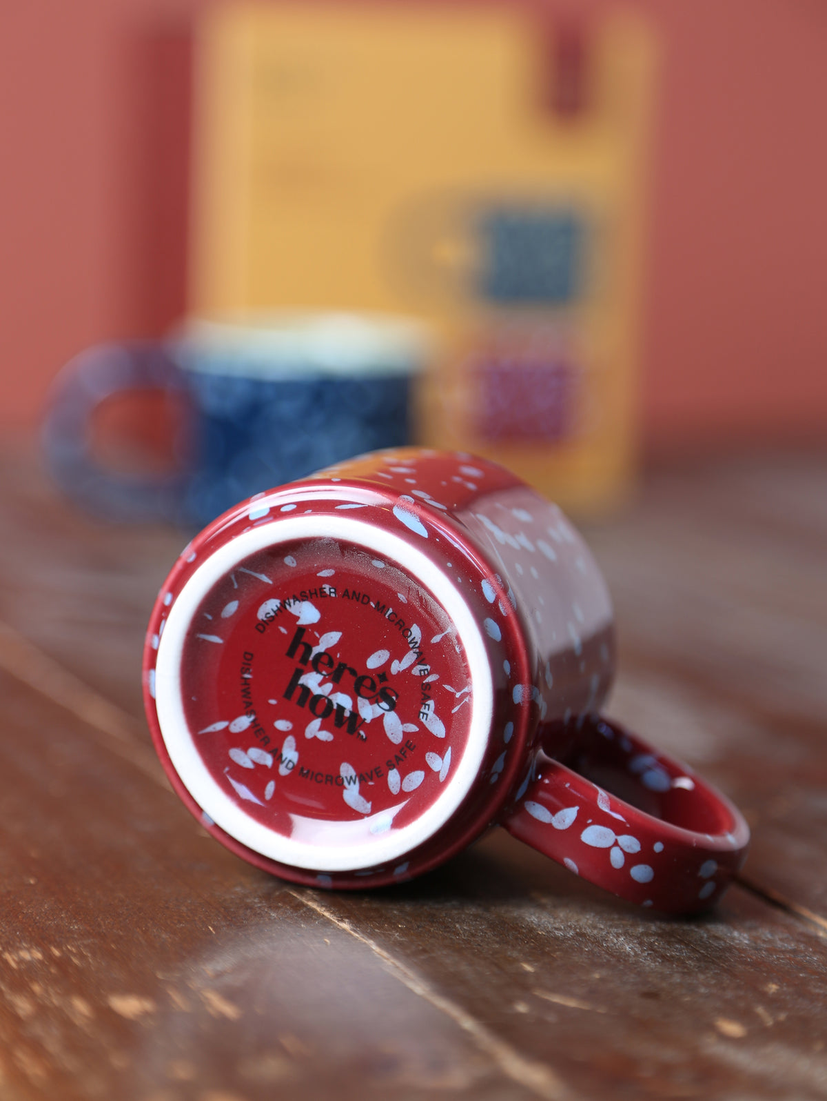 The Simon Espresso Cups - Set of 2 - Burgundy, Navy