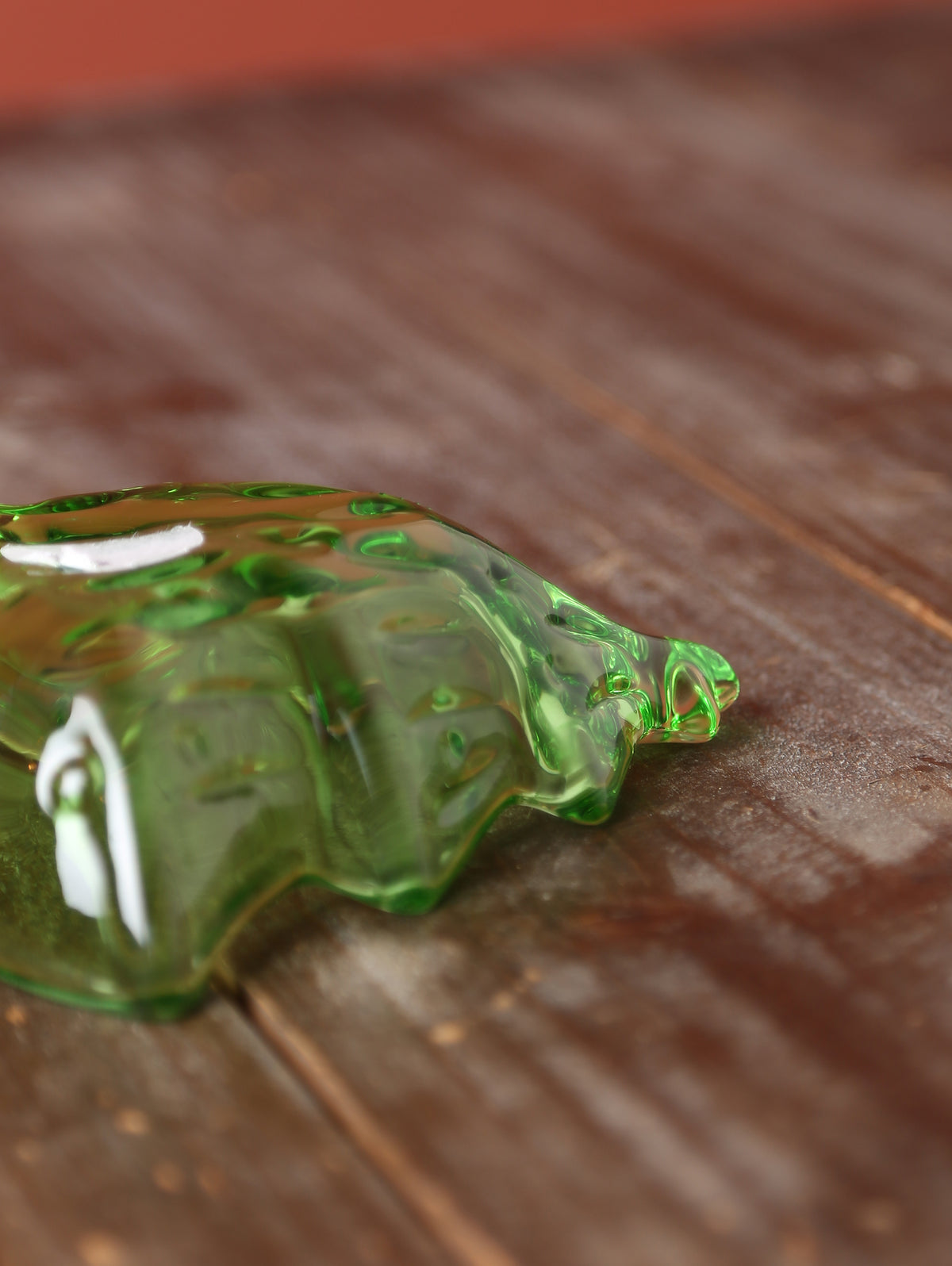 Christmas Tree Glass Bowl - Textured Green
