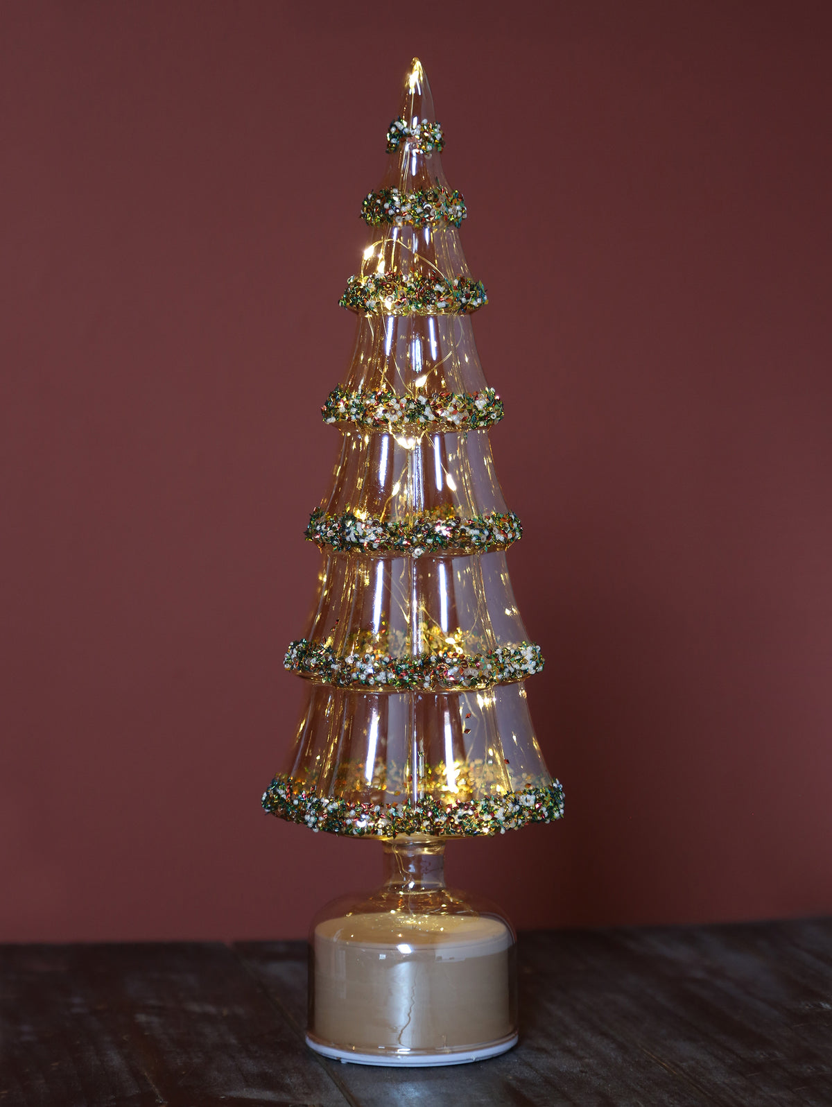 Amber Sequin, Glass rotating tree