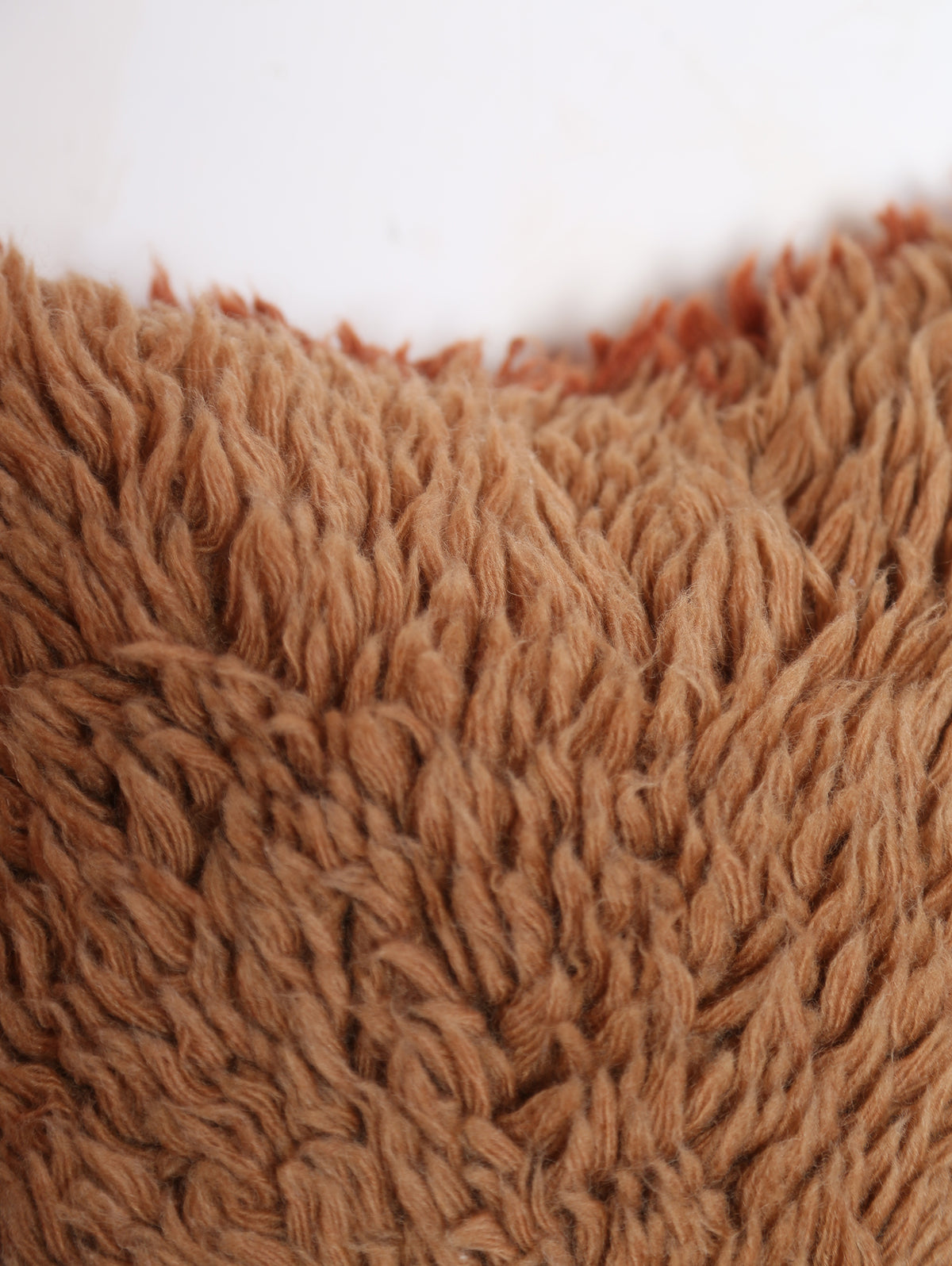 Natural Wool Cushion - Rose, Brick