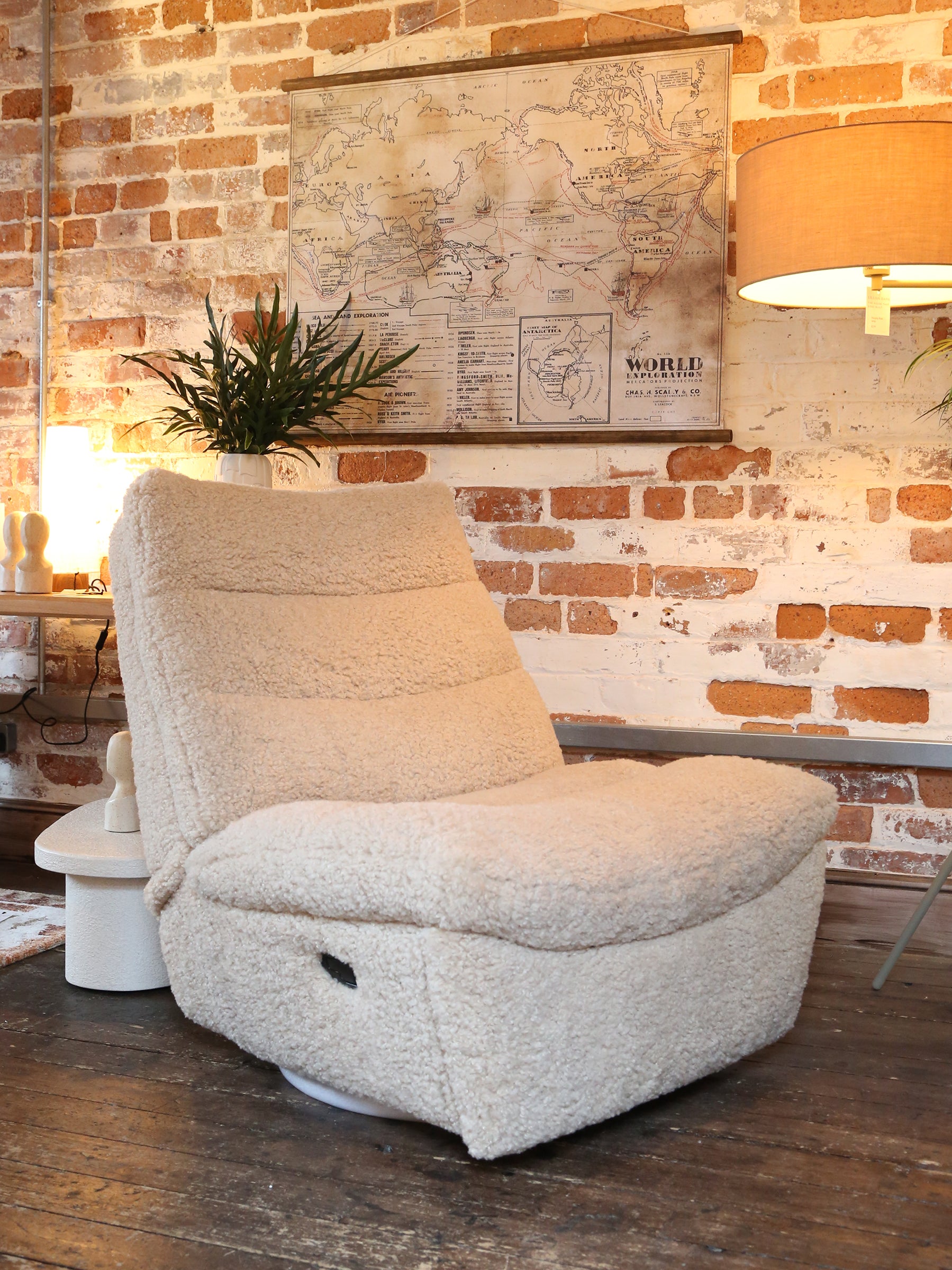 Fable Faux Shearling Reclining Chair