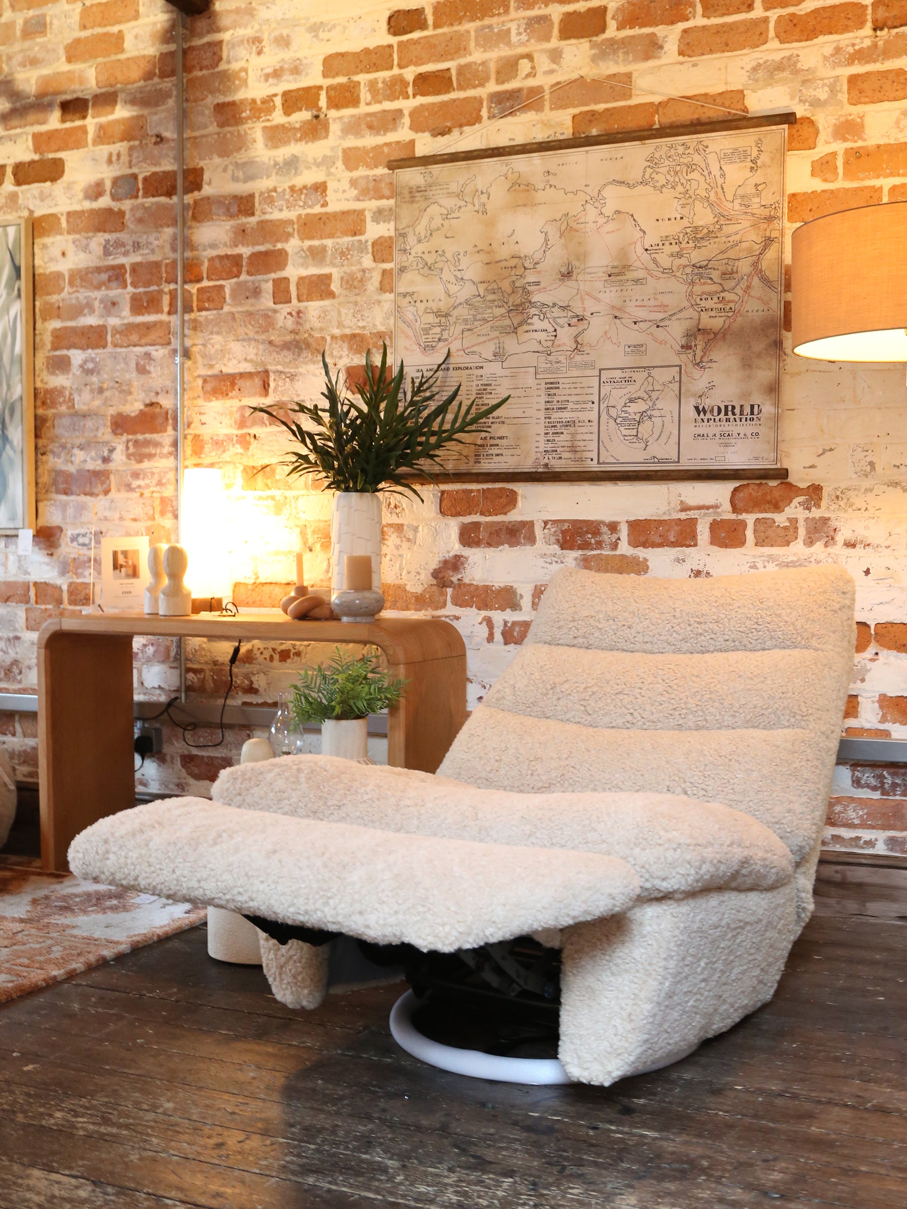 Fable Faux Shearling Reclining Chair