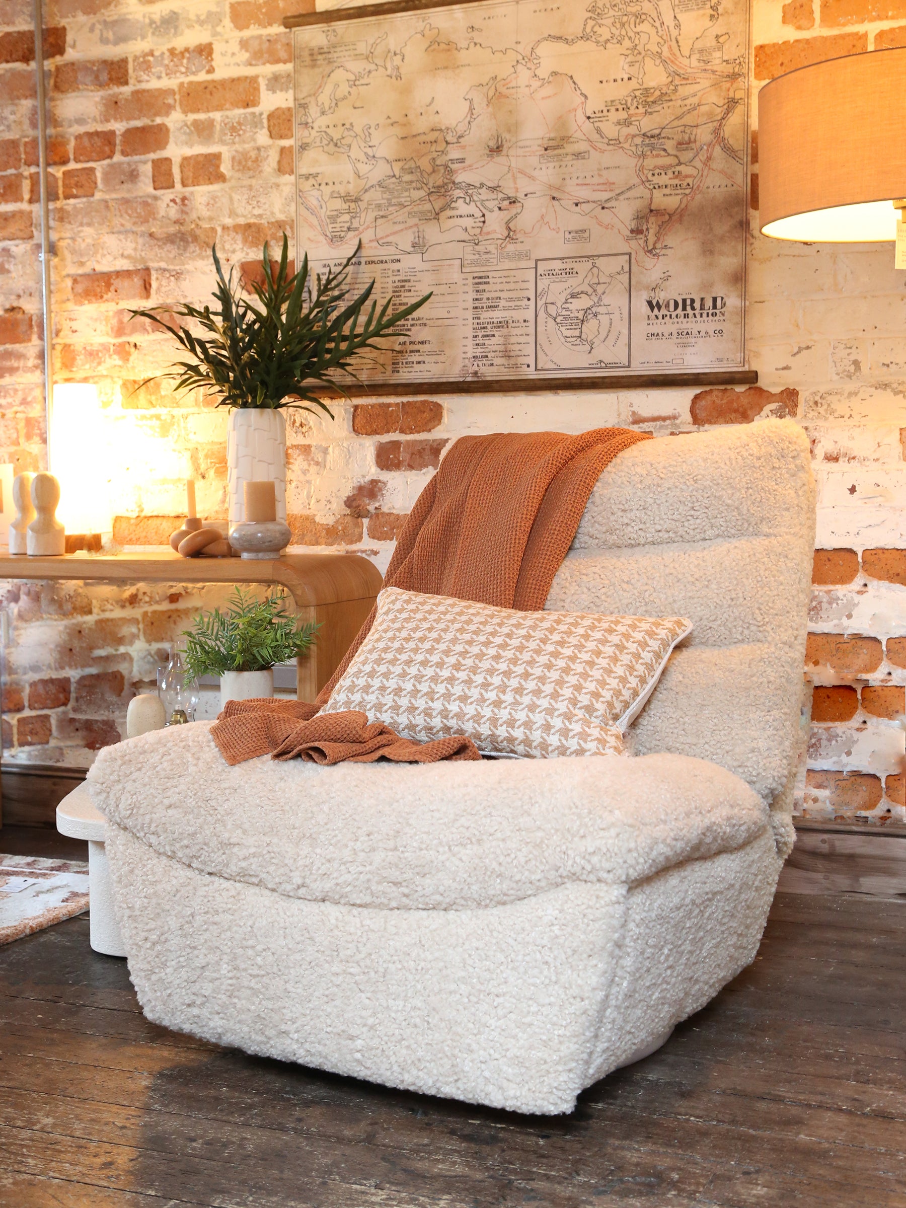 Fable Faux Shearling Reclining Chair