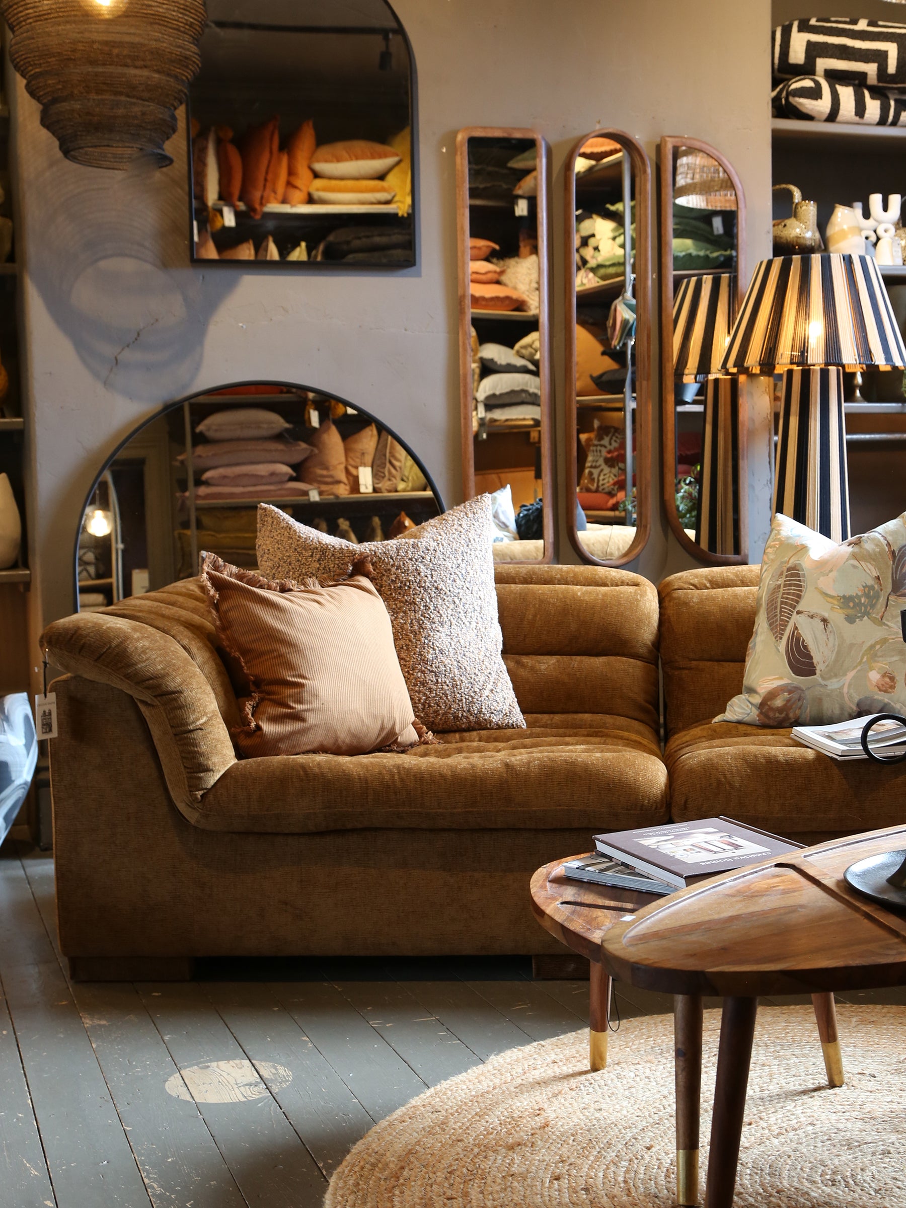 The Addison Velvet Sofa - Caramel Mocha (June Delivery)