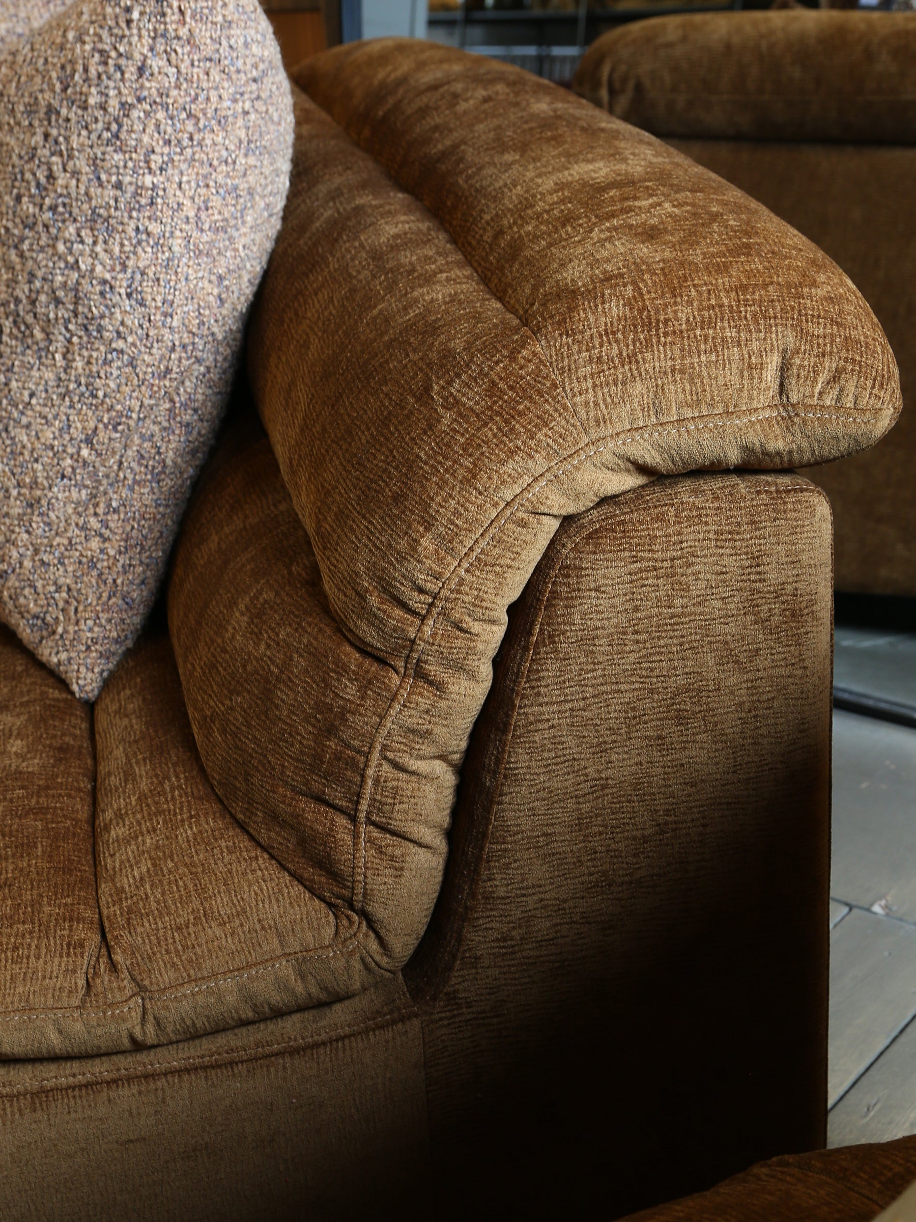 The Addison Velvet Sofa - Caramel Mocha (June Delivery)