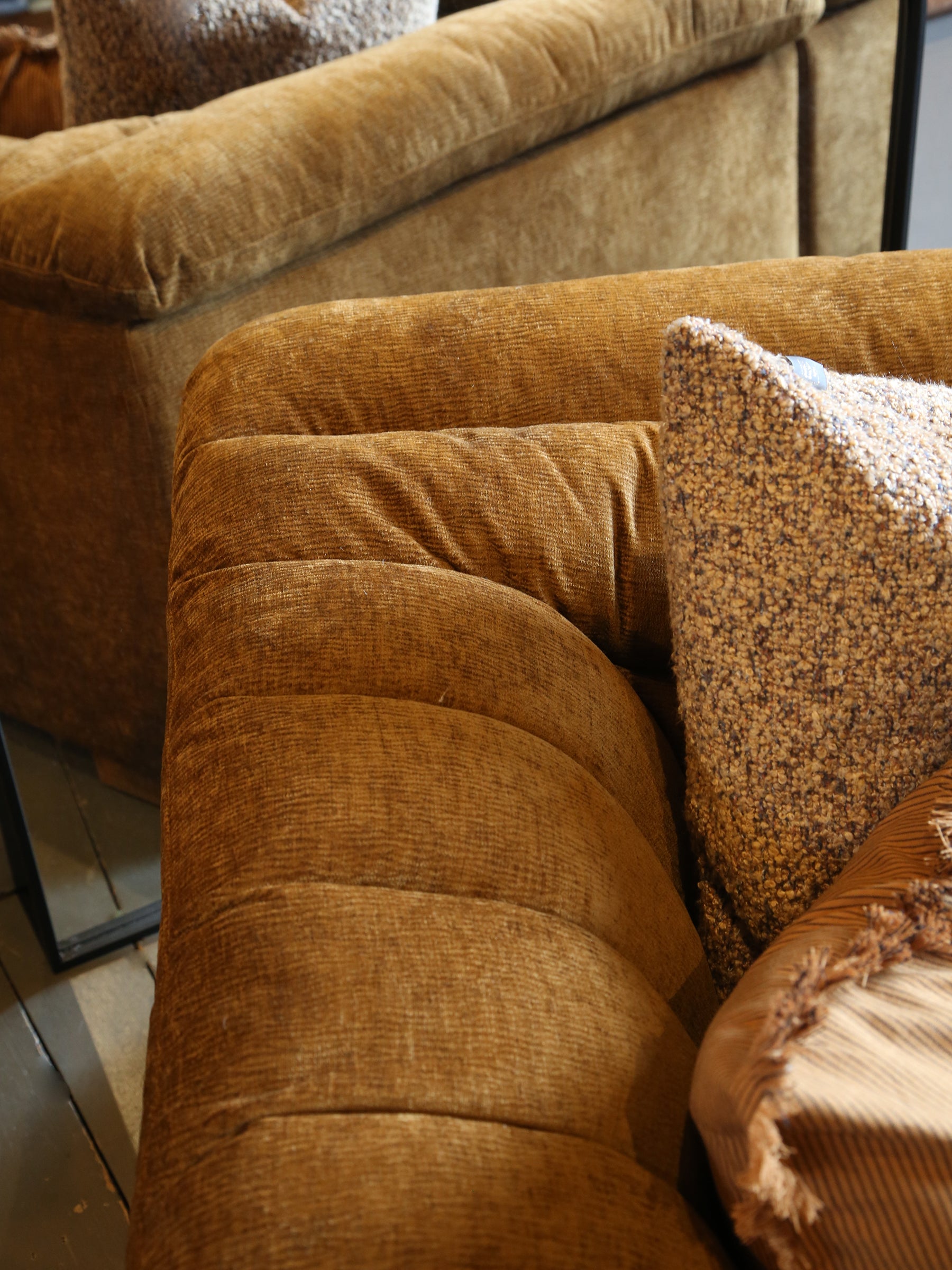 The Addison Velvet Sofa - Caramel Mocha (June Delivery)
