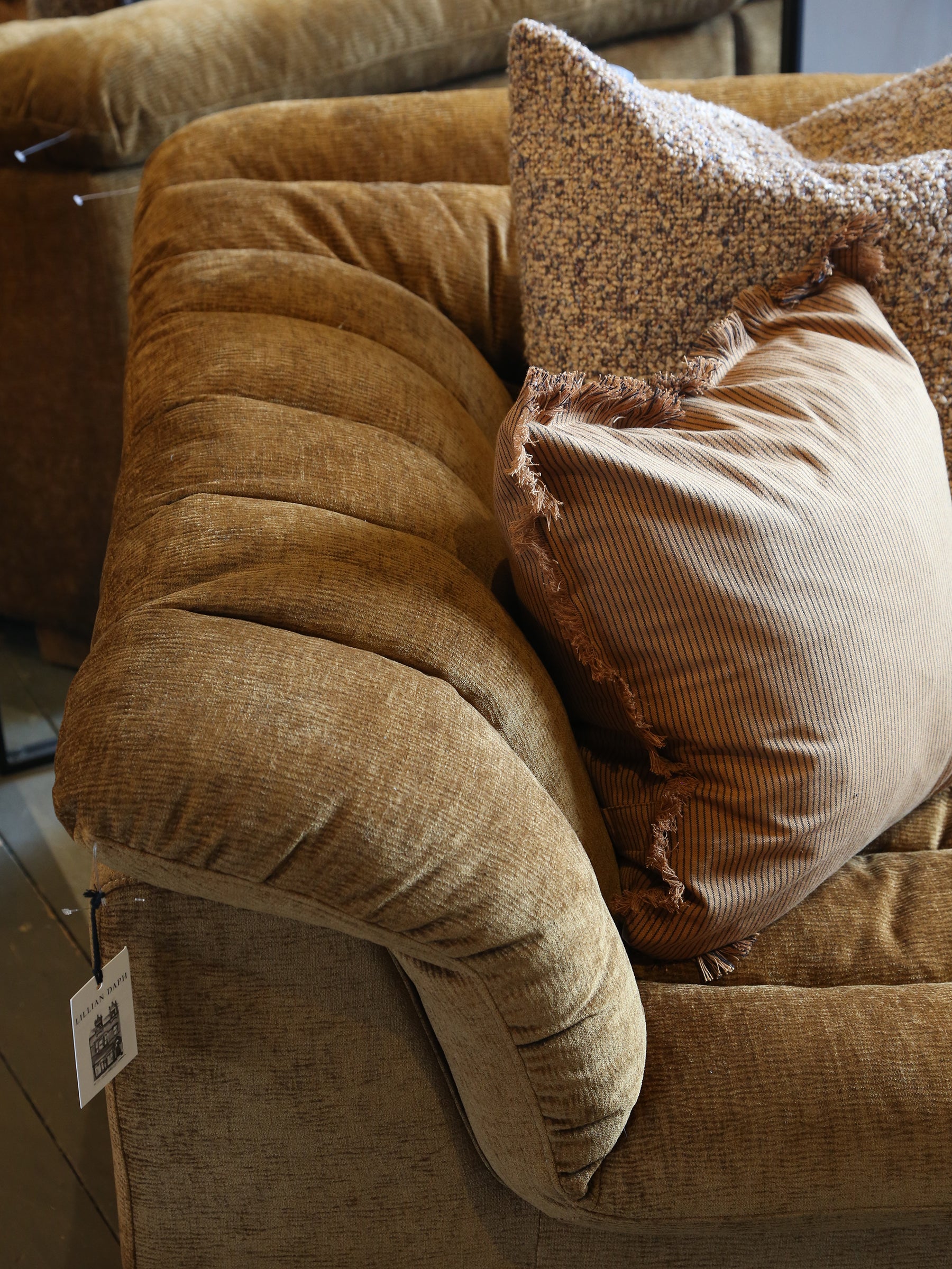 The Addison Velvet Sofa - Caramel Mocha (June Delivery)