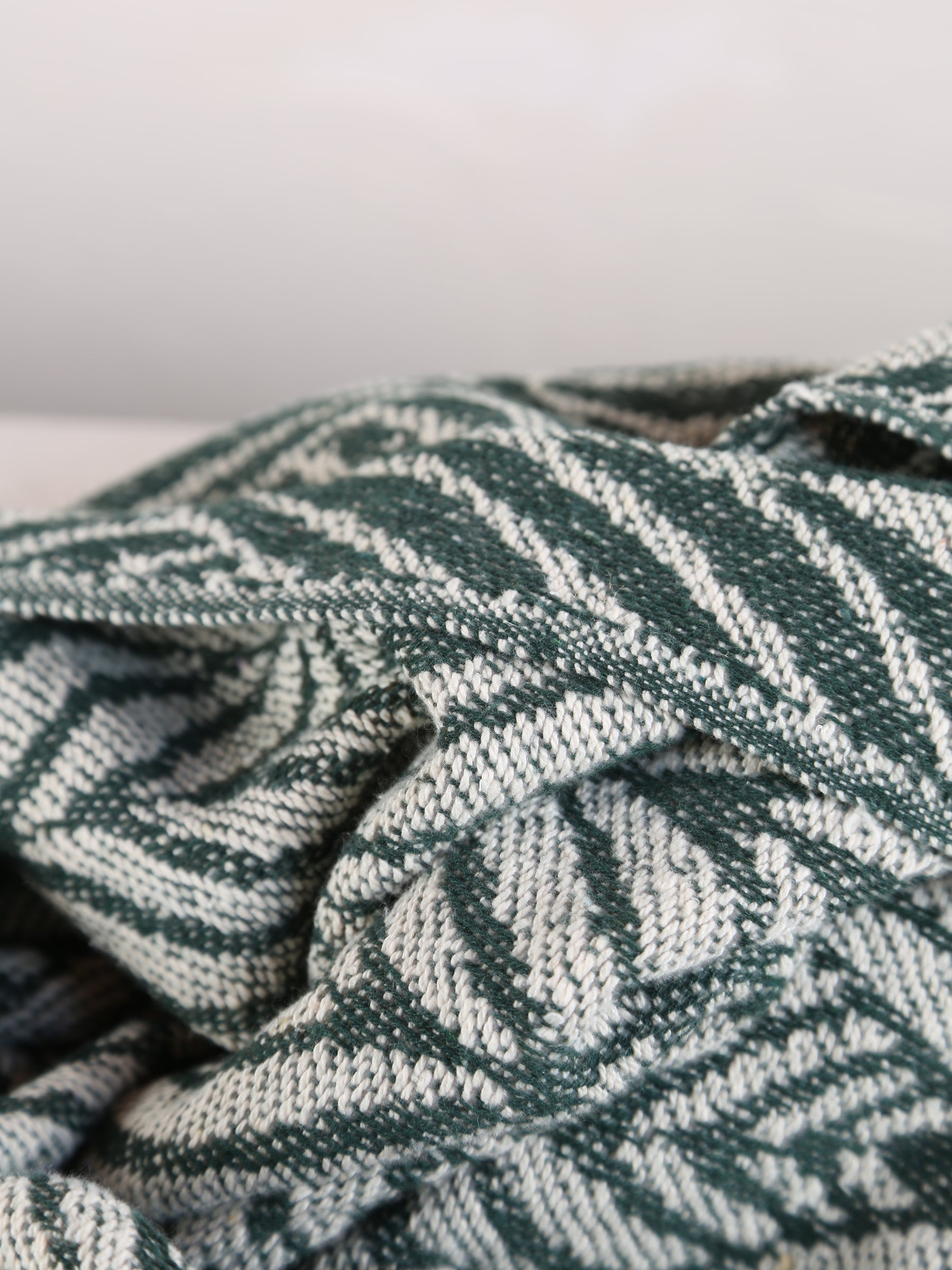 Ugento Throw - Green - Recycled Cotton
