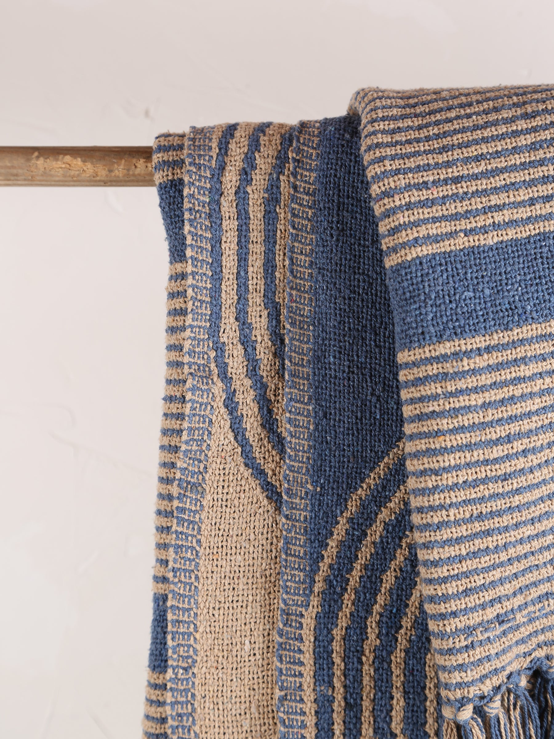 Tiffanie Throw - Blue - Recycled Cotton