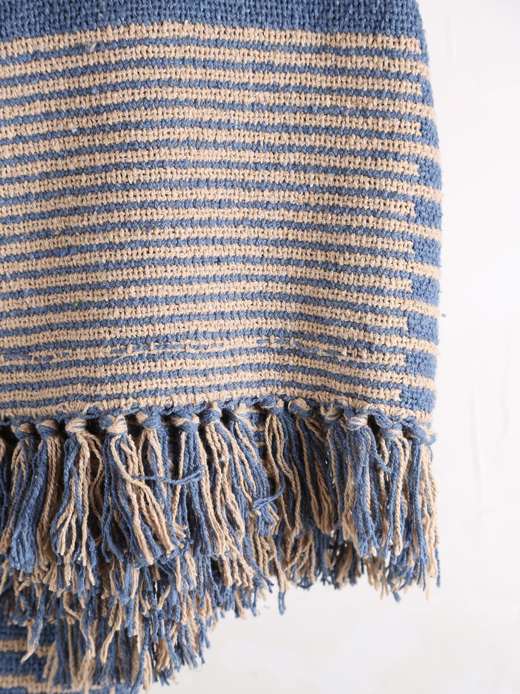 Tiffanie Throw - Blue - Recycled Cotton