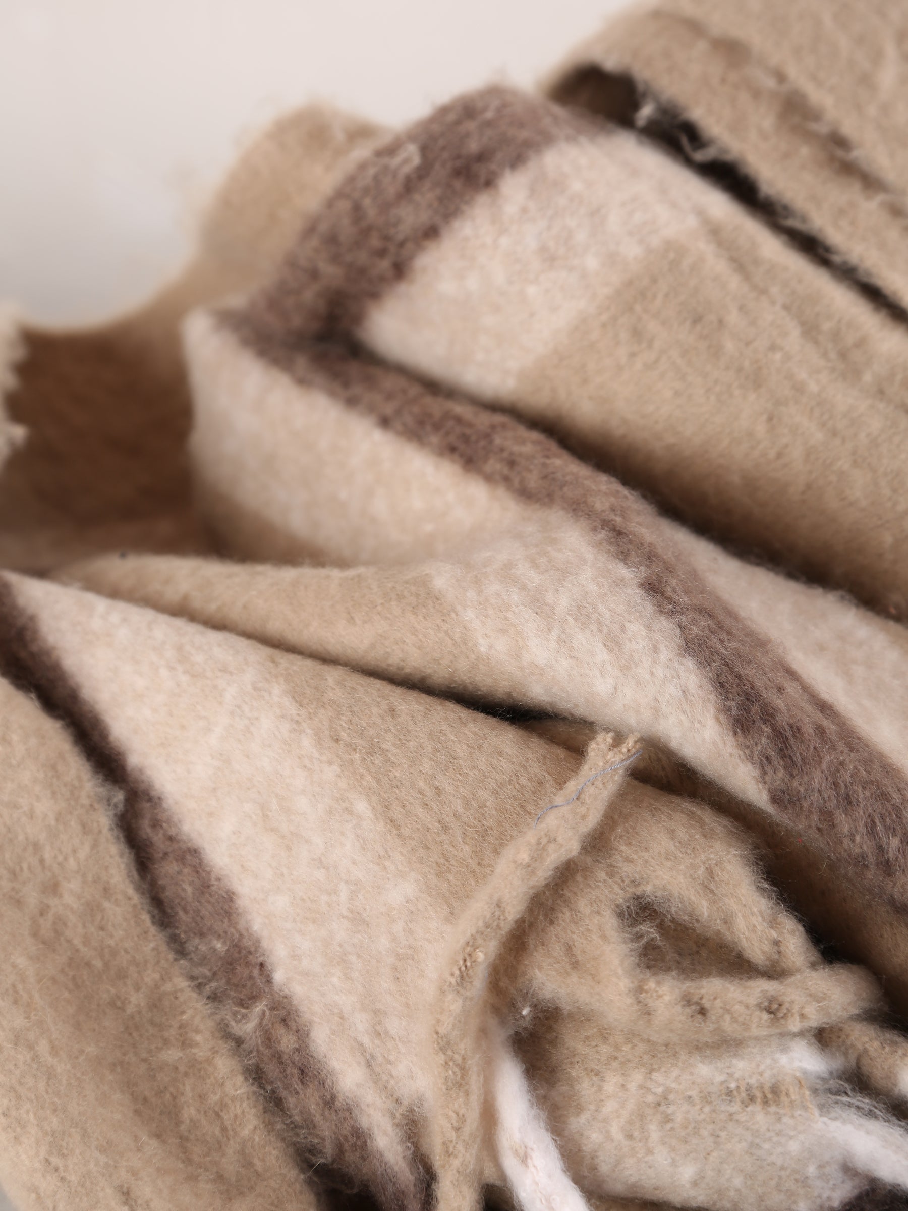 Isabel Recycled Striped Fringed Throw - Nauge