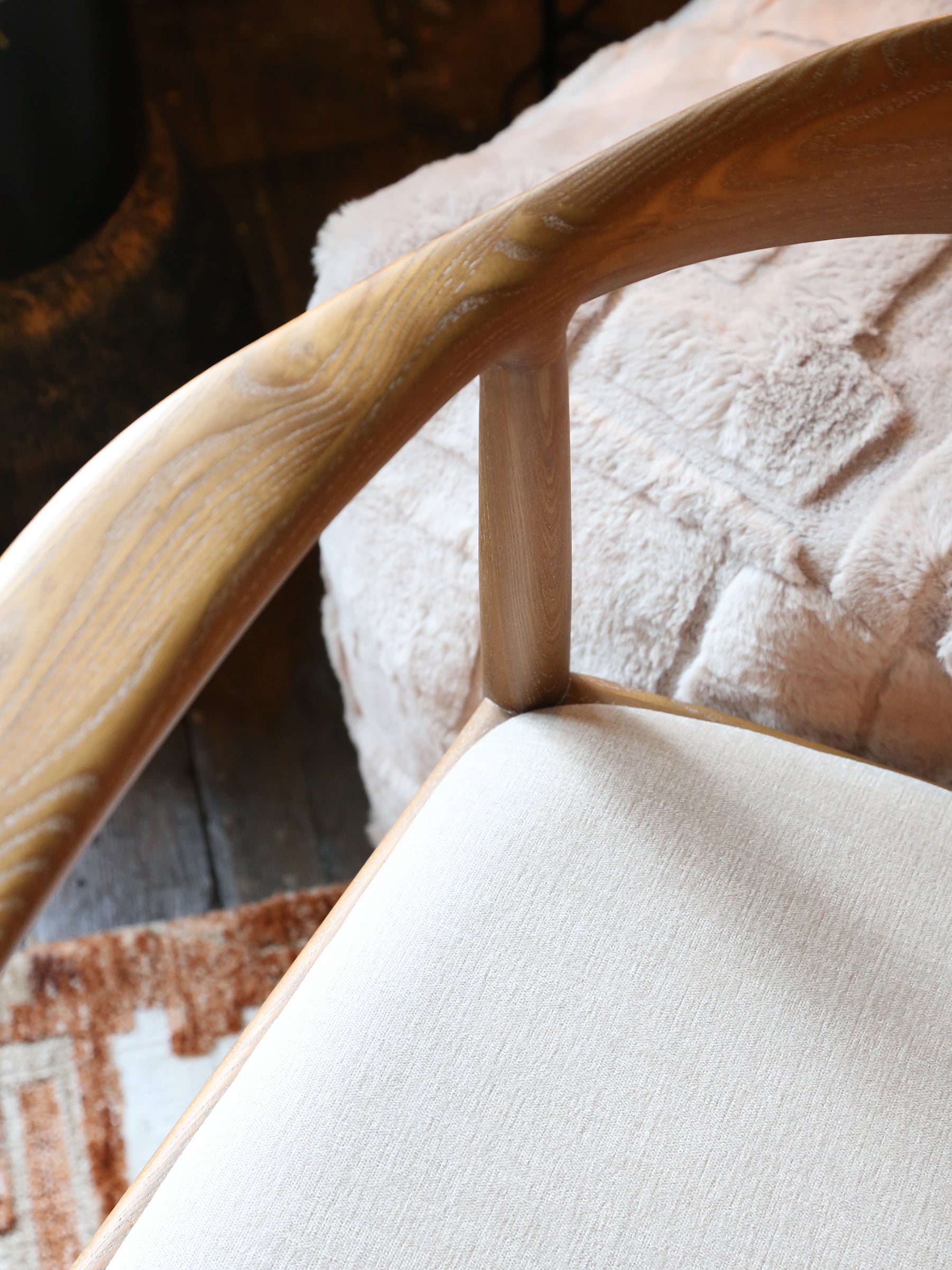 May Oak Upholstered Dining Chair
