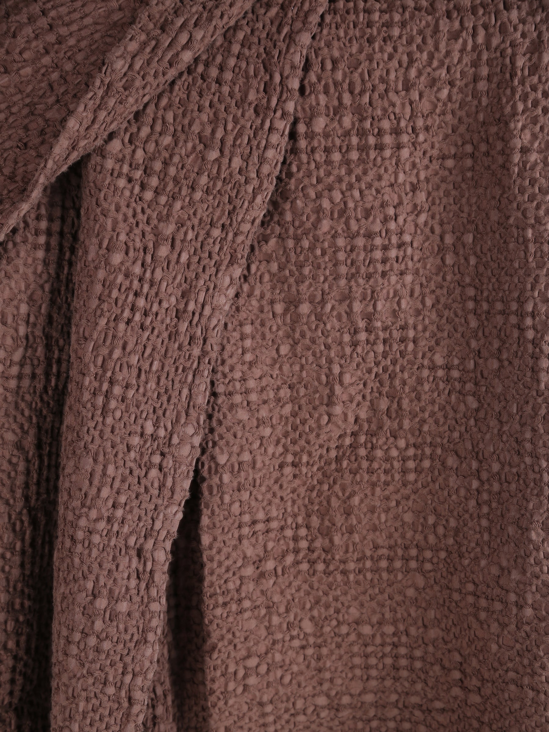 Stonewashed Cotton Tana Bedspread Throw - Cafe - 3 Sizes Available