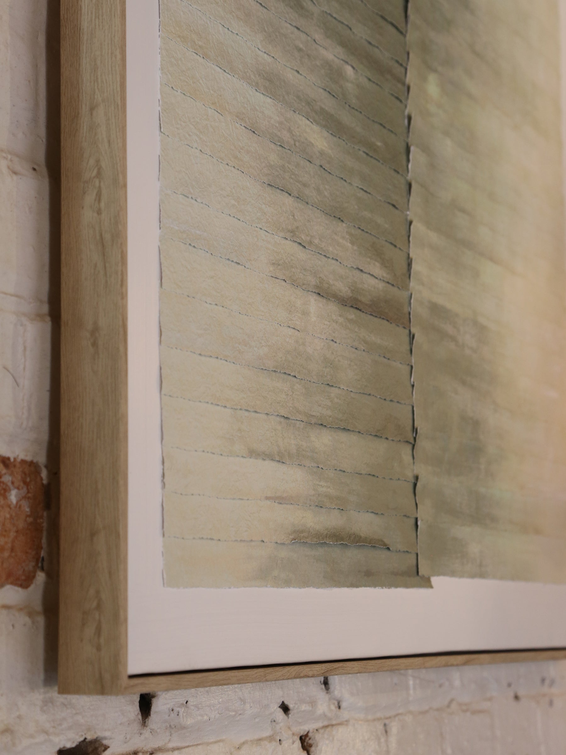 Oran - Hand Painted Abstract Artwork - Sage