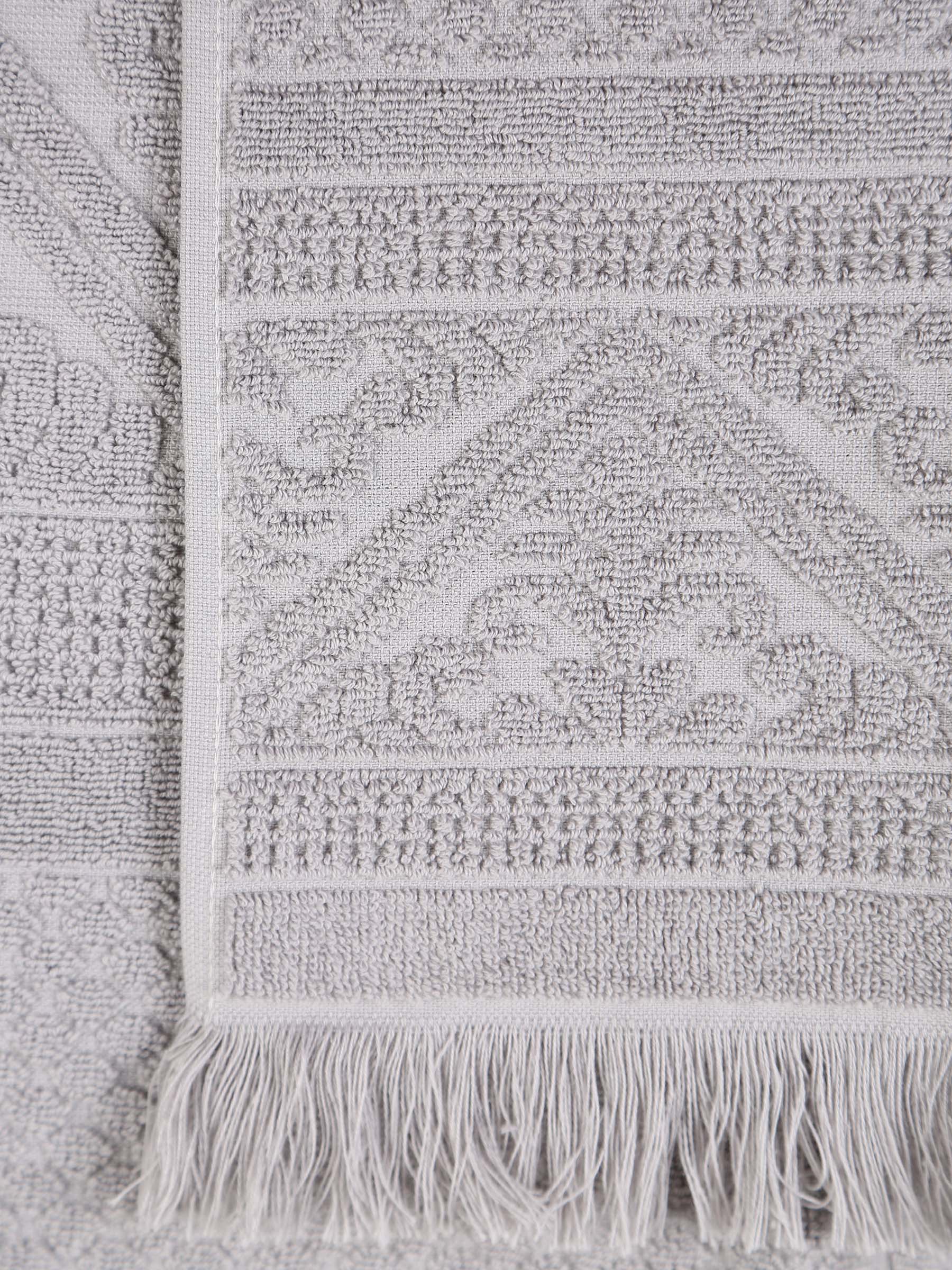 Embossed Jacquard Towel in Orage Grey - 4 Sizes Available