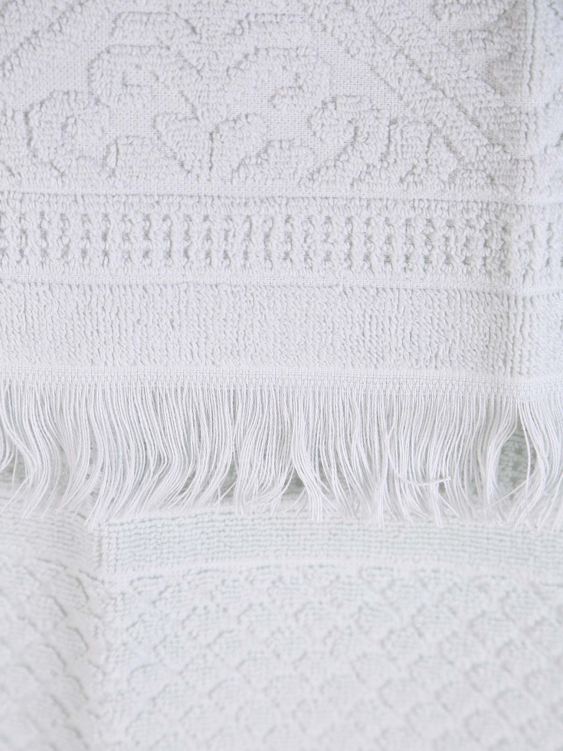 Embossed Jacquard Towel in Jade - 4 Sizes Available