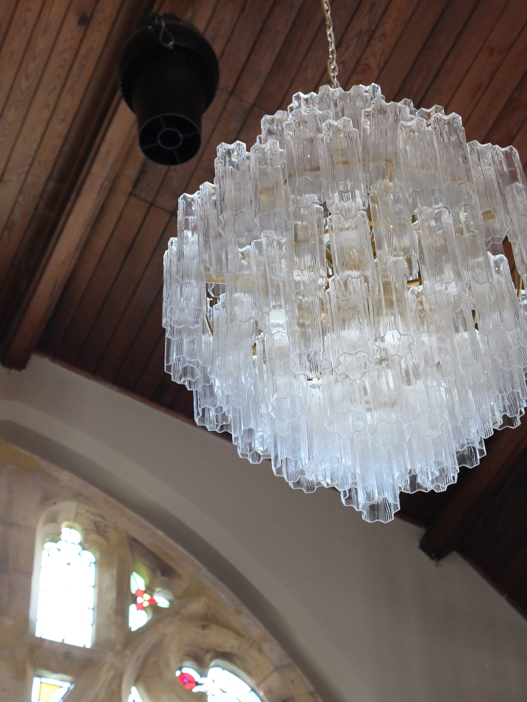 Nocturne Cascading Glass Chandelier