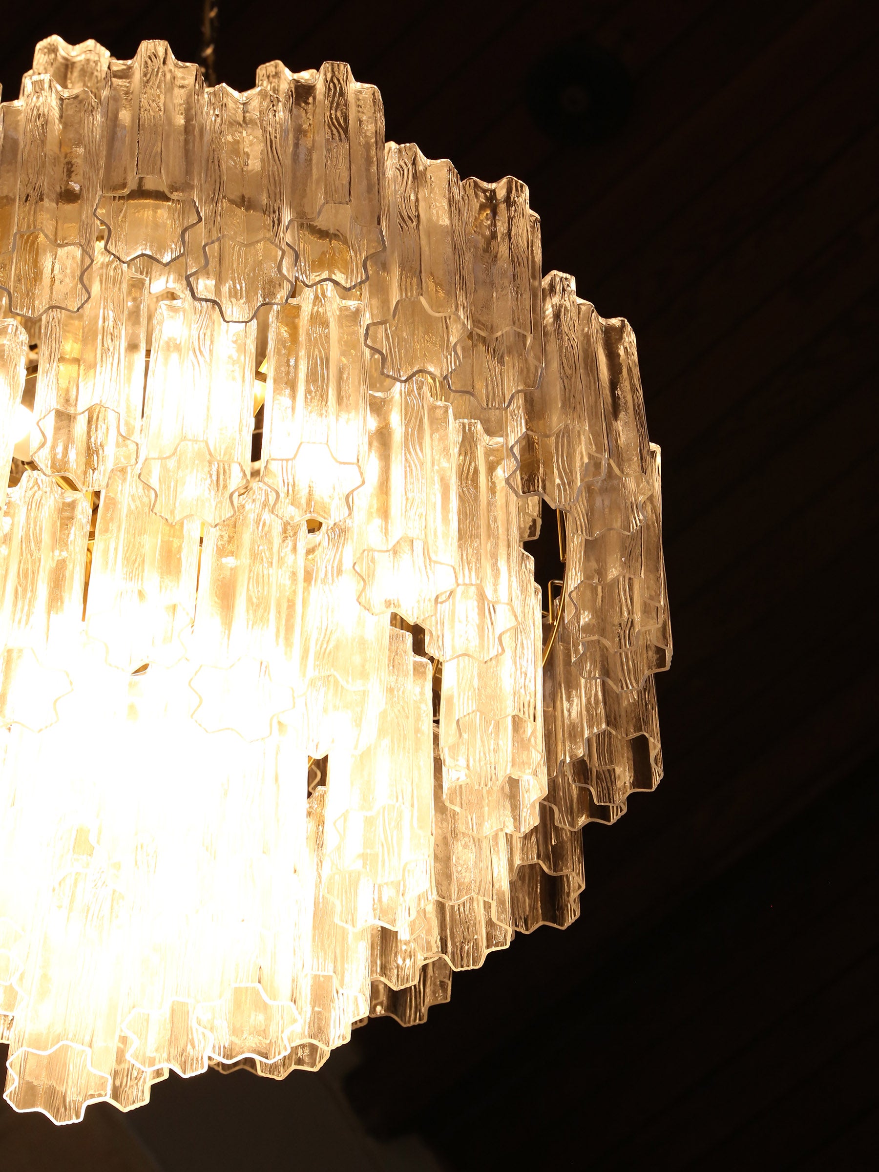 Nocturne Cascading Glass Chandelier