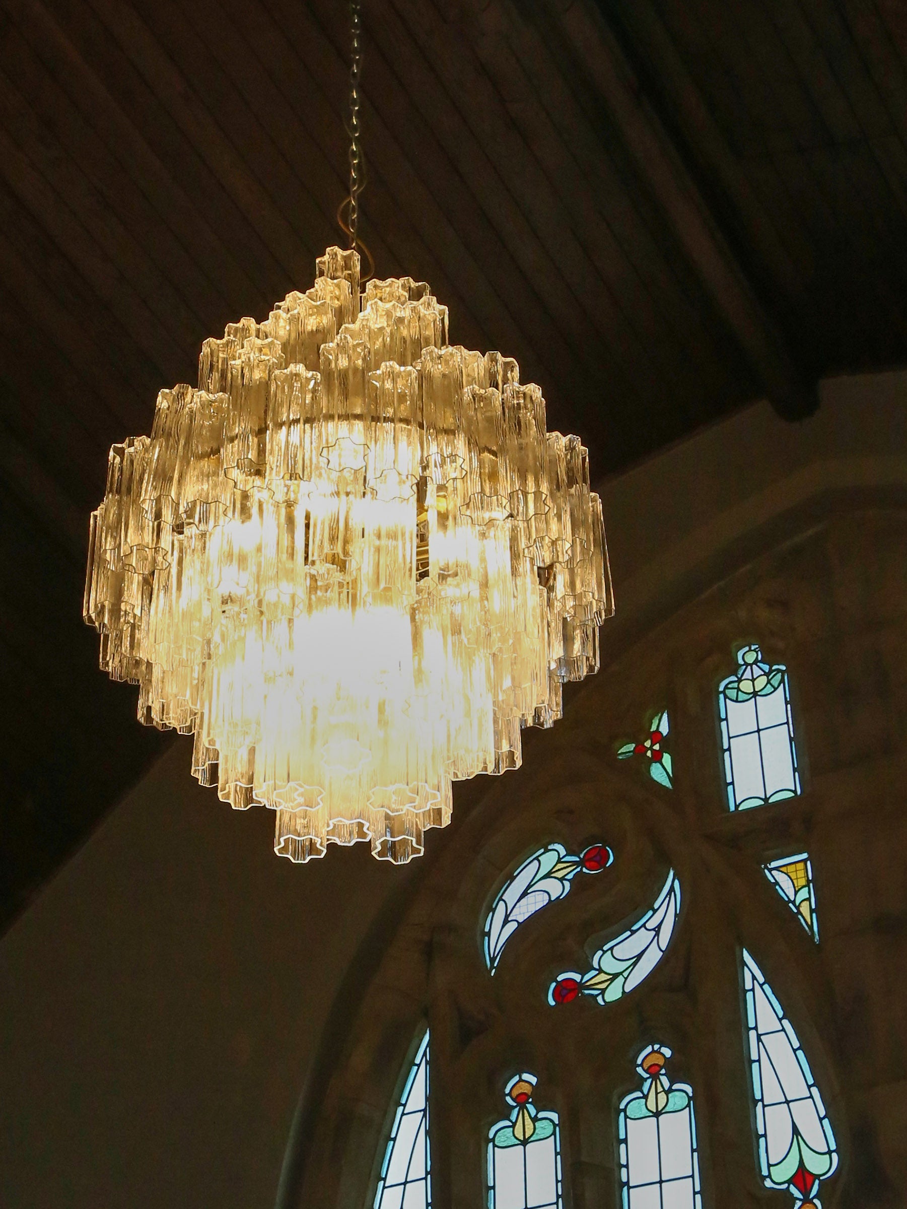 Nocturne Cascading Glass Chandelier
