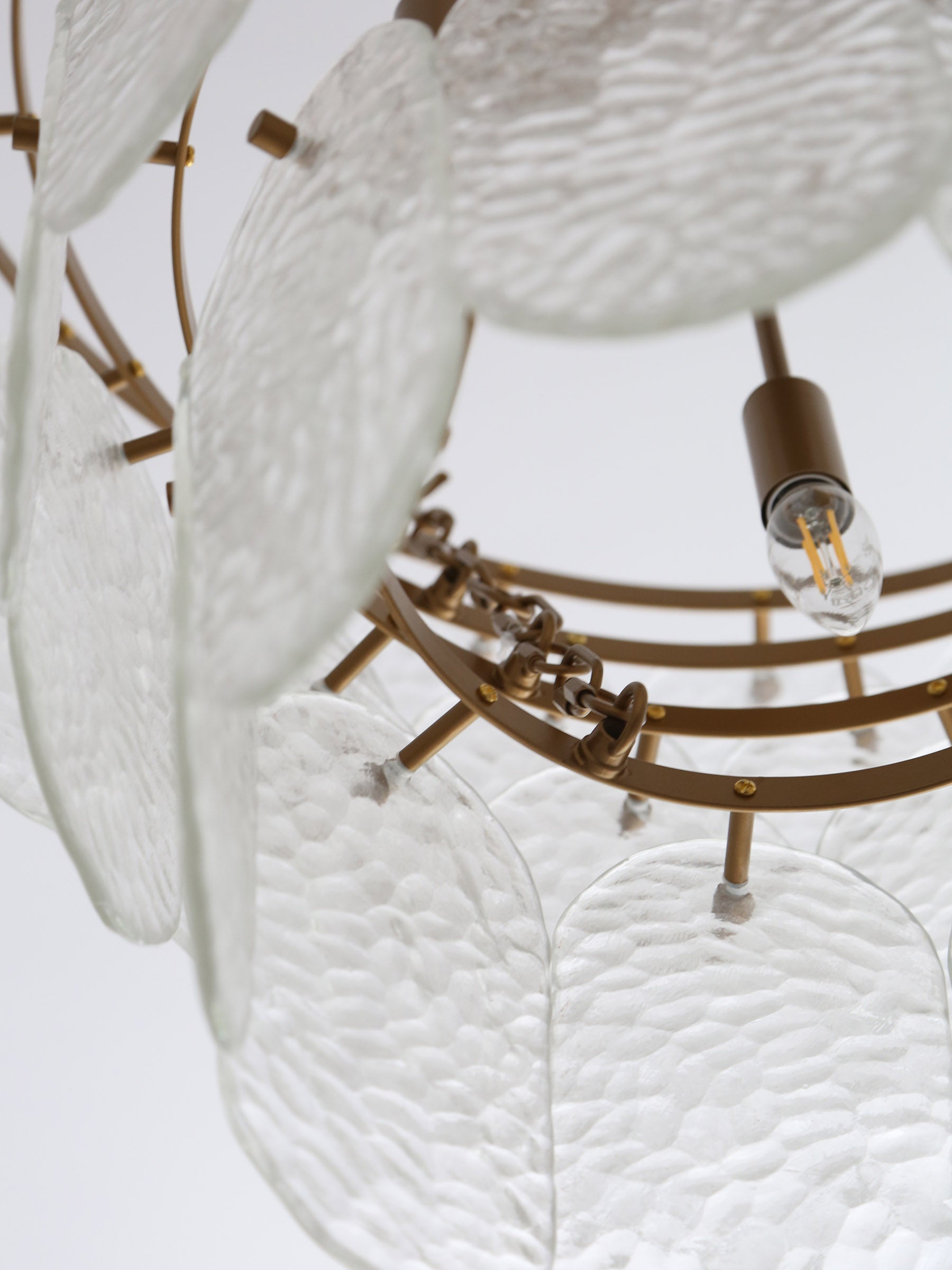 Cascara Hammered Glass Pendant Light