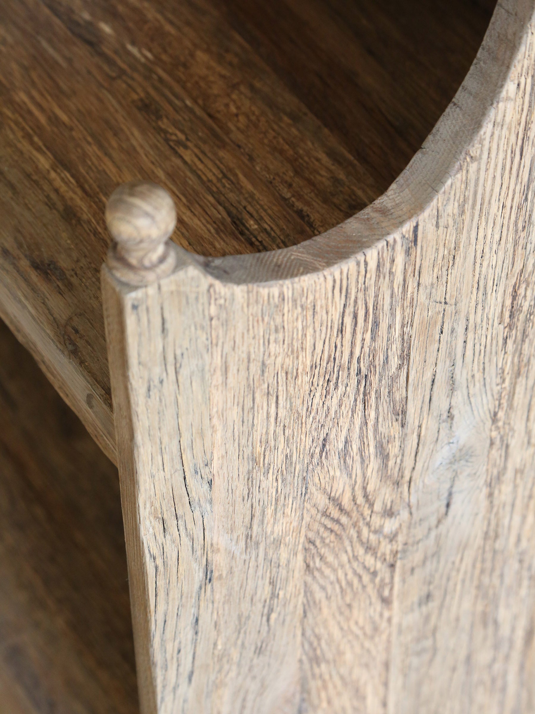 Rustic Hallway Bench And Storage Unit - Recycled Oak