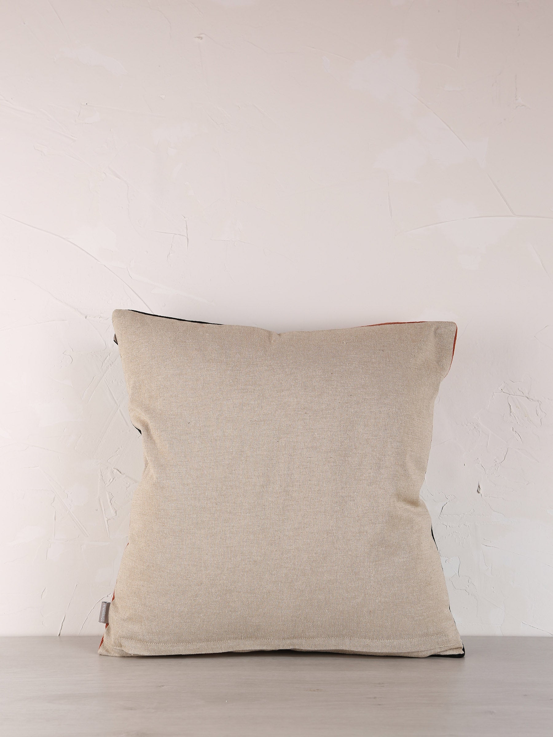 Jason Geometric Embroidered Cushion - Ciel Rust - 45x45cm