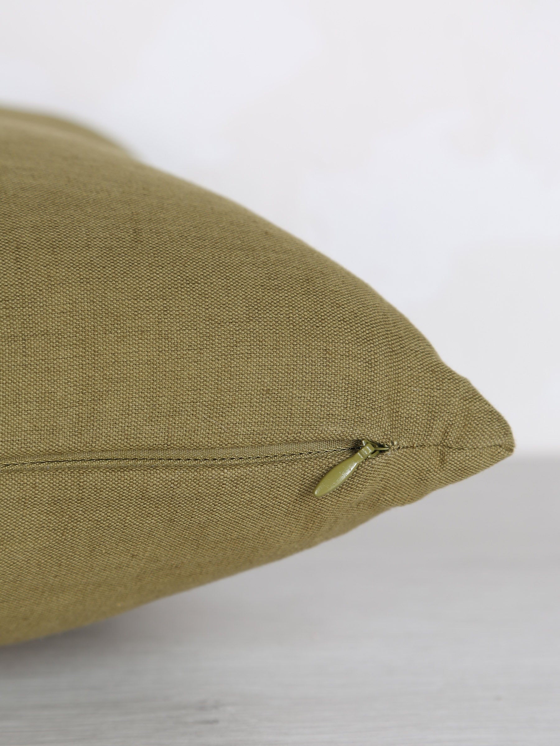 Nilos Embroidered Cushion - Cedre Green - 30x50cm