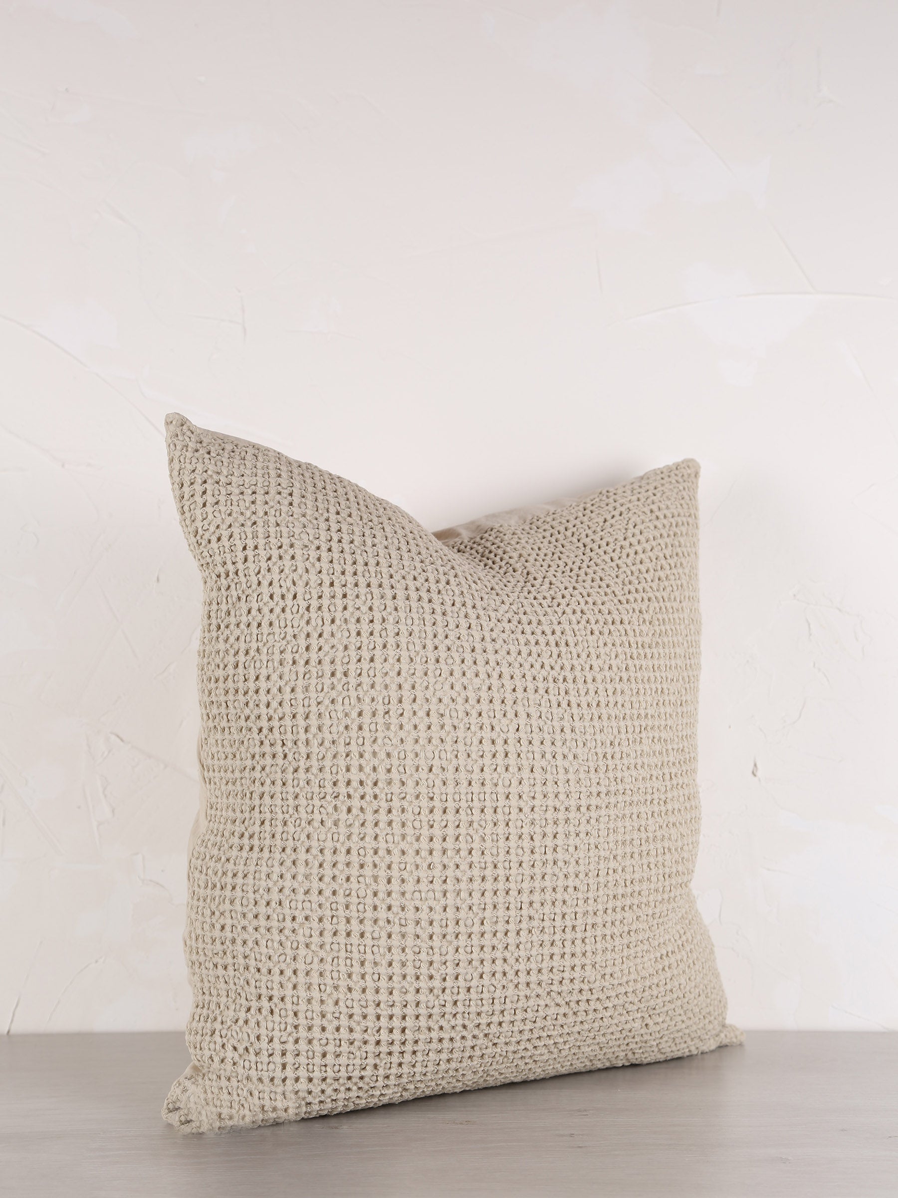 Maia Recycled Cotton Cushion - Lin - 2 Sizes Available