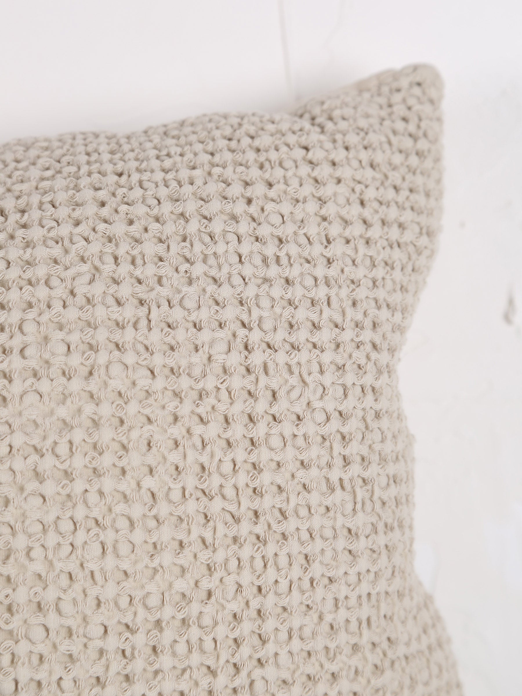 Maia Recycled Cotton Cushion - Lin - 2 Sizes Available