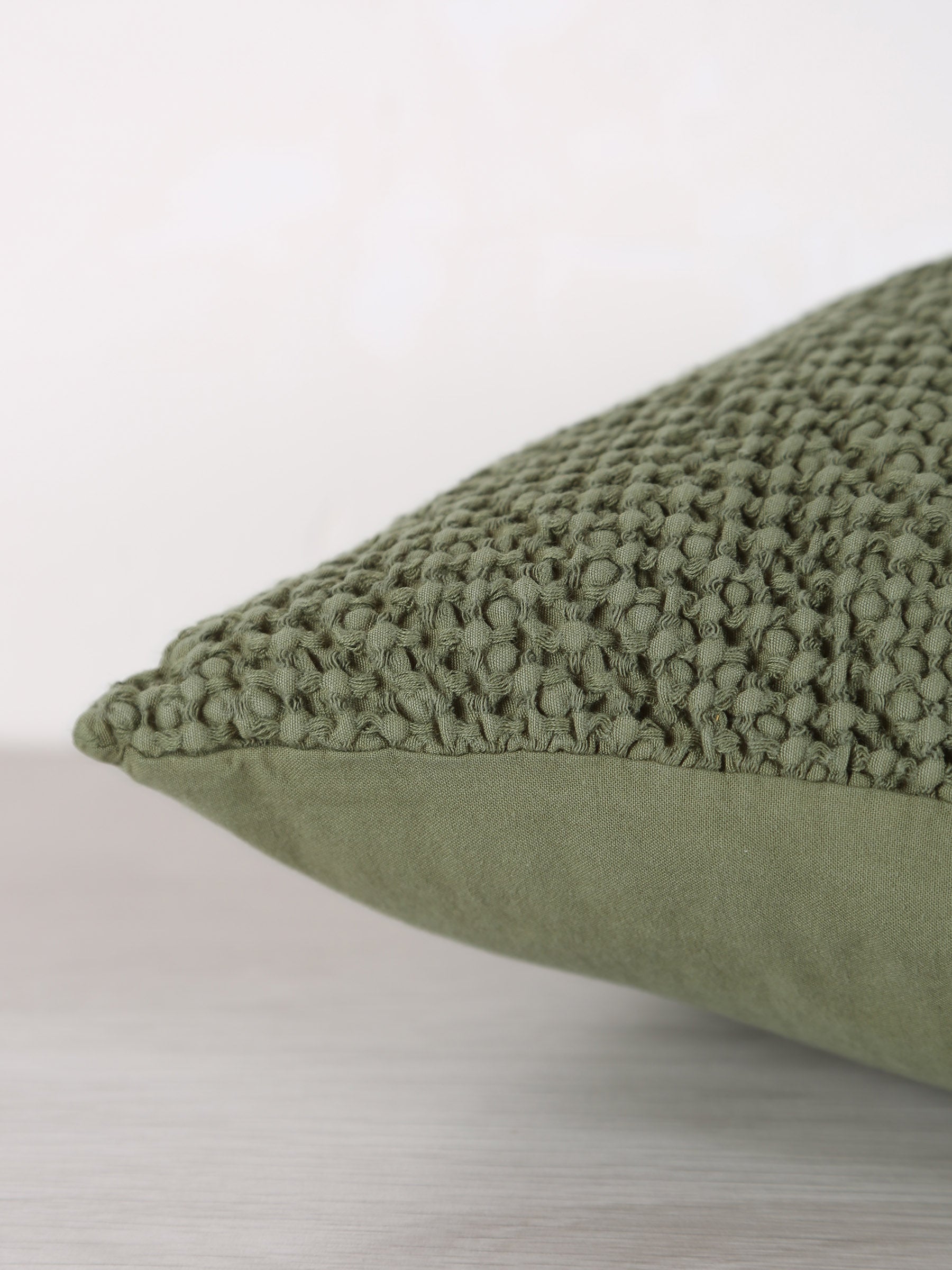 Maia Recycled Cotton Cushion - Eucalyptus - 2 Sizes Available