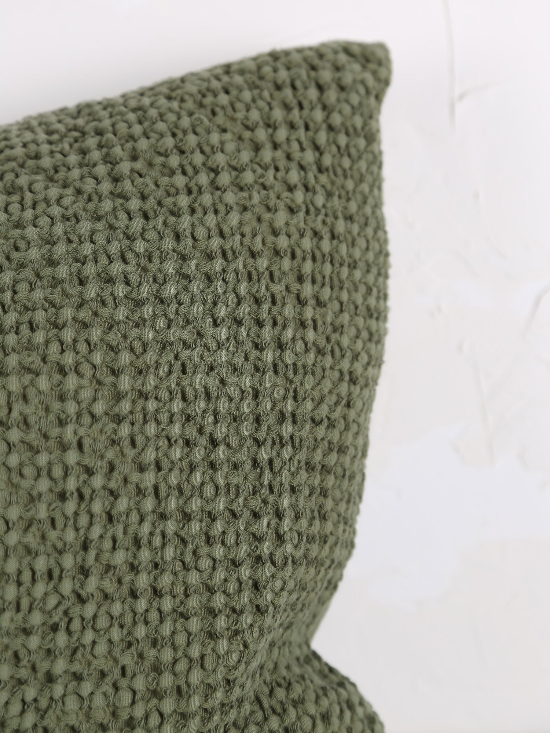 Maia Recycled Cotton Cushion - Eucalyptus - 2 Sizes Available