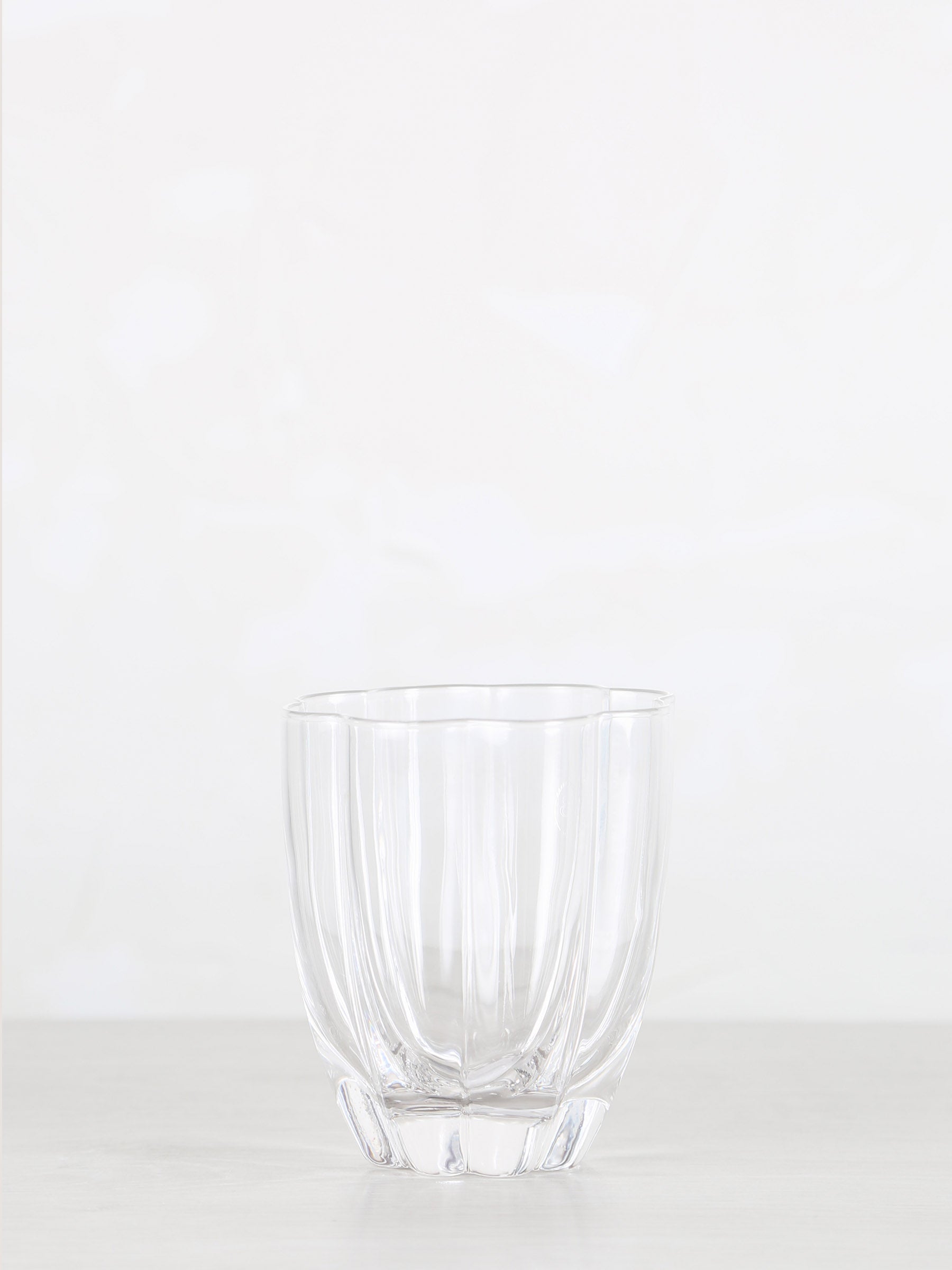 Floretta Fluted Glass Tumbler - Clear- 9X9X10 cm