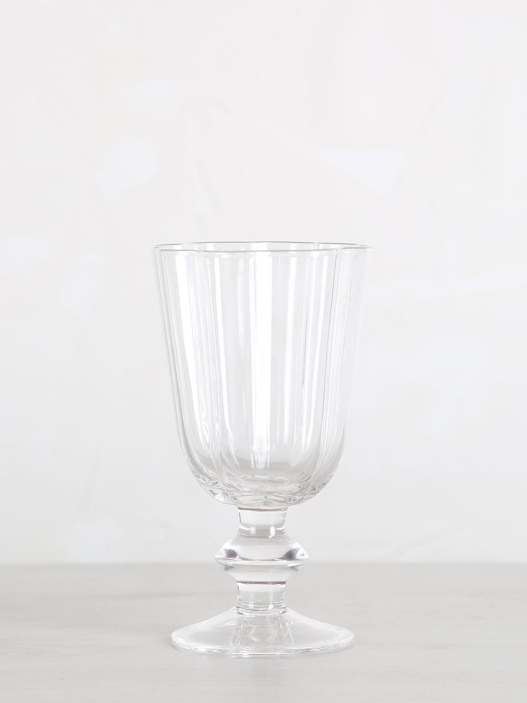 Floretta Fluted Wine Glass - Clear - 9X9X15.5 cm