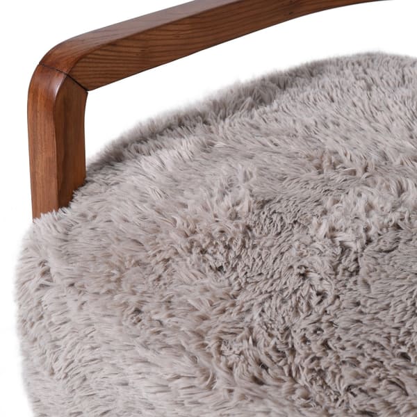 Faux Fur & Ash Arm Chair