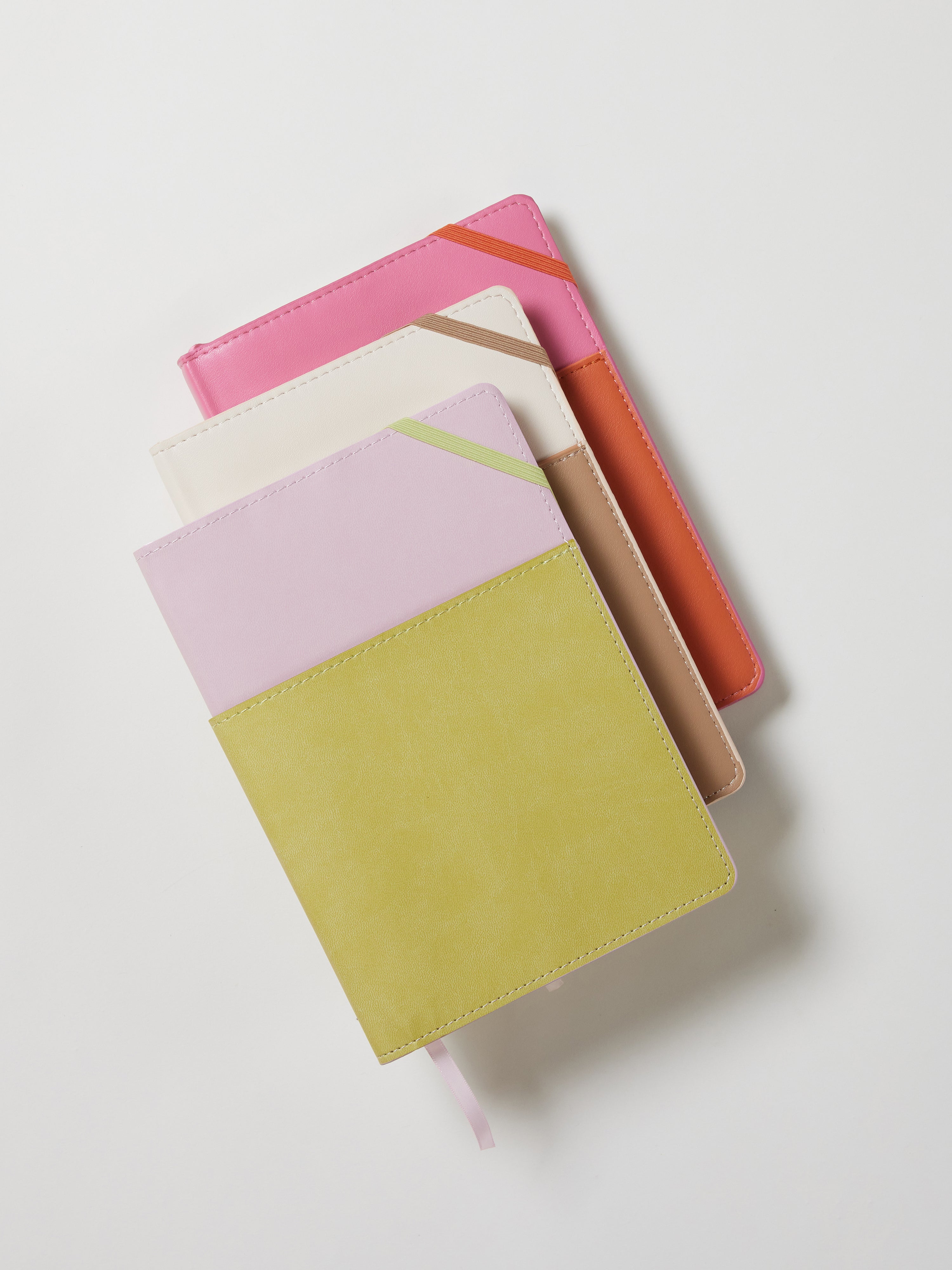 Vegan Leather Pocket journal - Lilac & Matcha