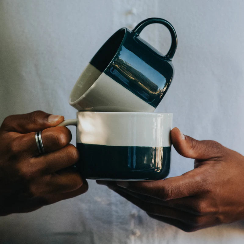 Rue Mug - Sea Green - Set Of 2 - 3 Size Options Available