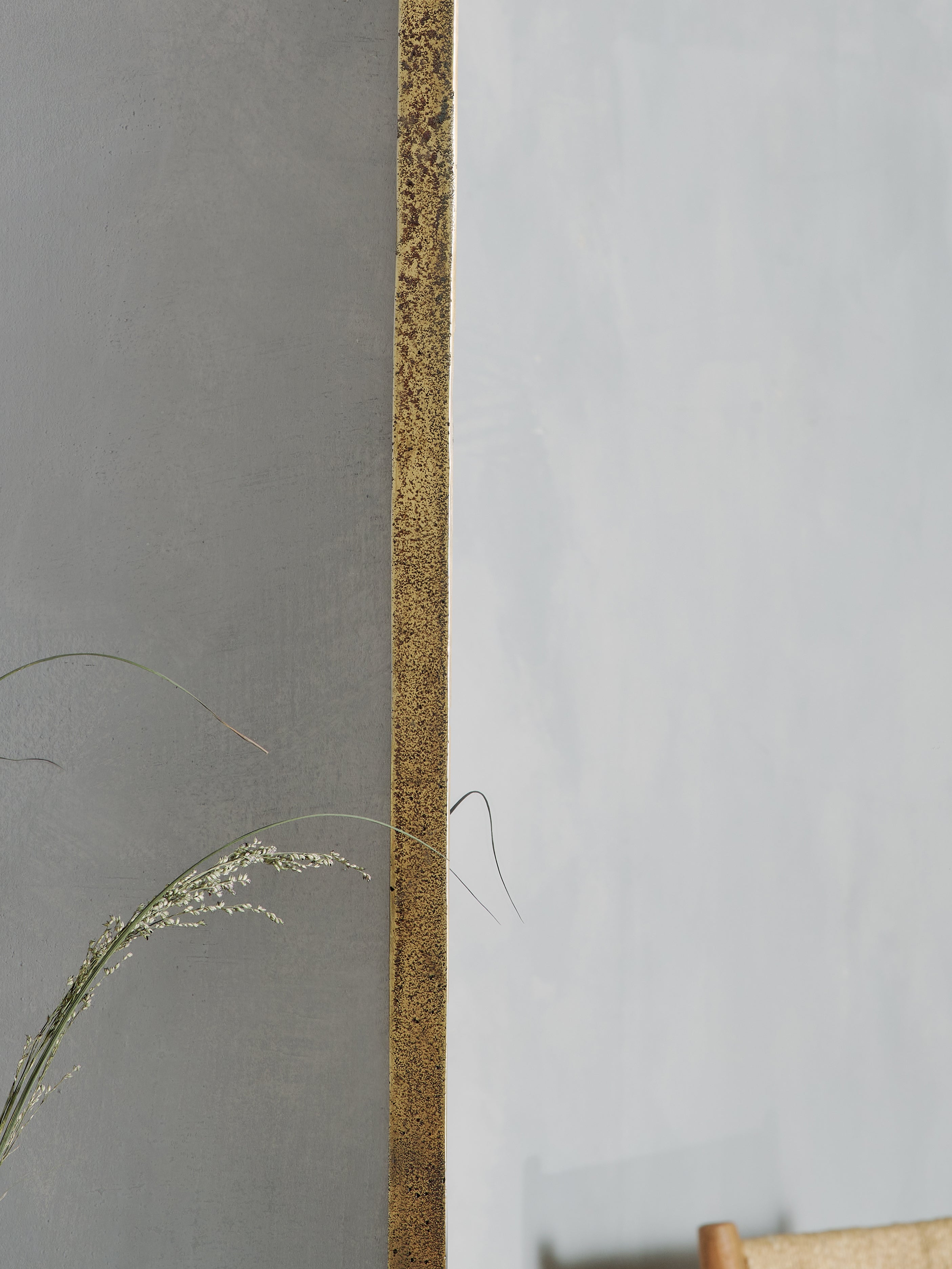 Ungura Antique Brass Mirror