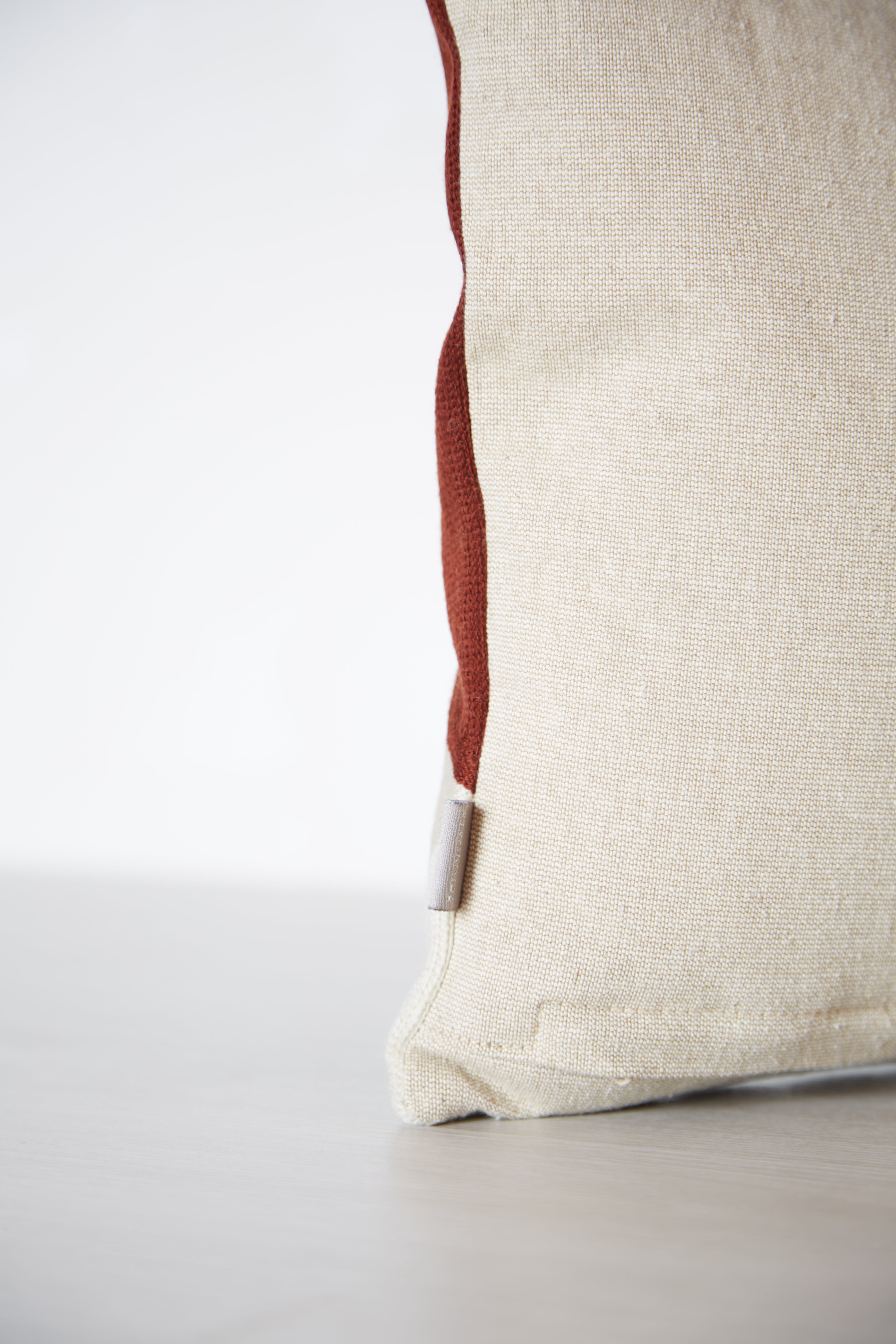 Farel Embroidered Cushion - Geranium -
