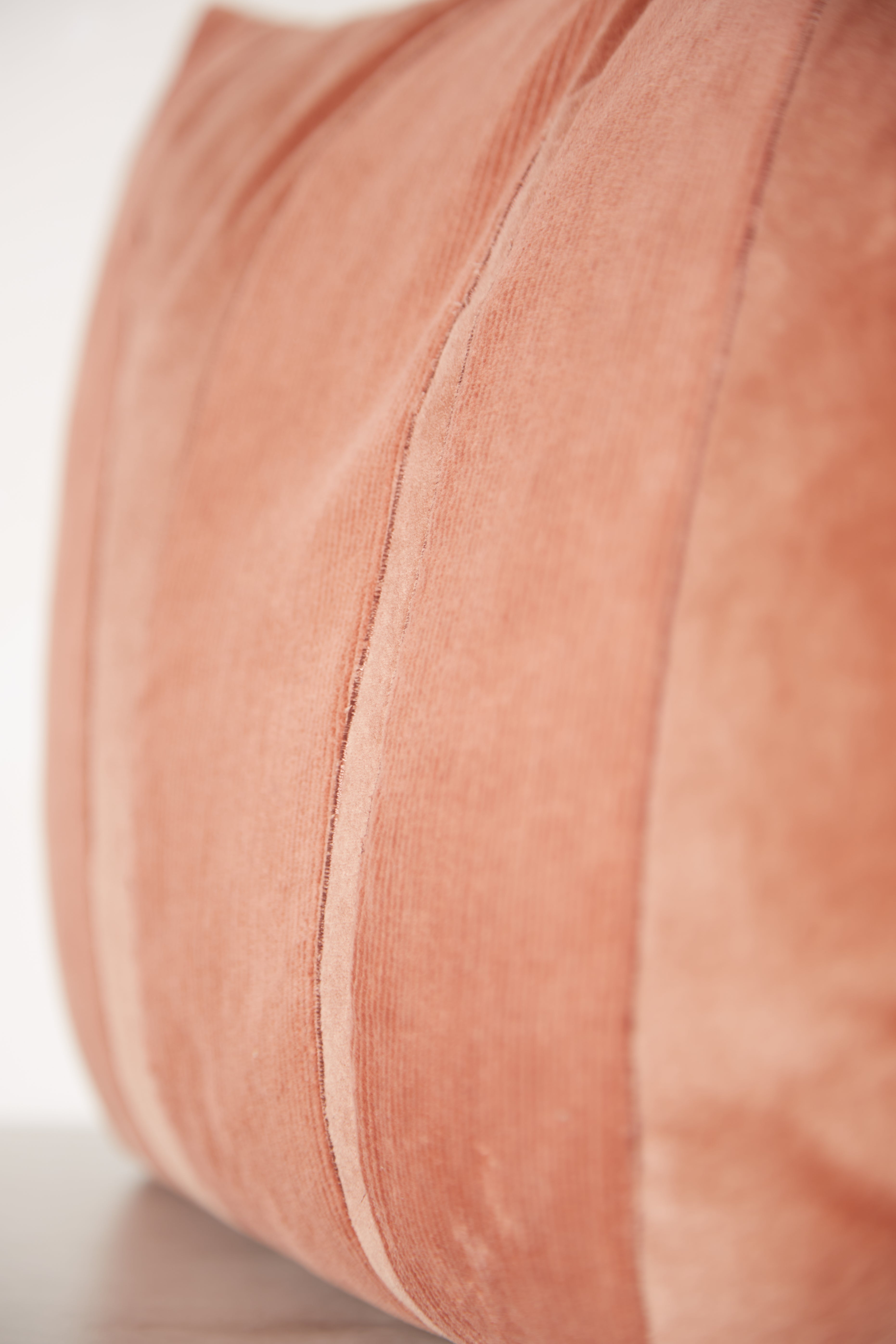 Fara Ribbed Corduroy Velvet Cushion Rose