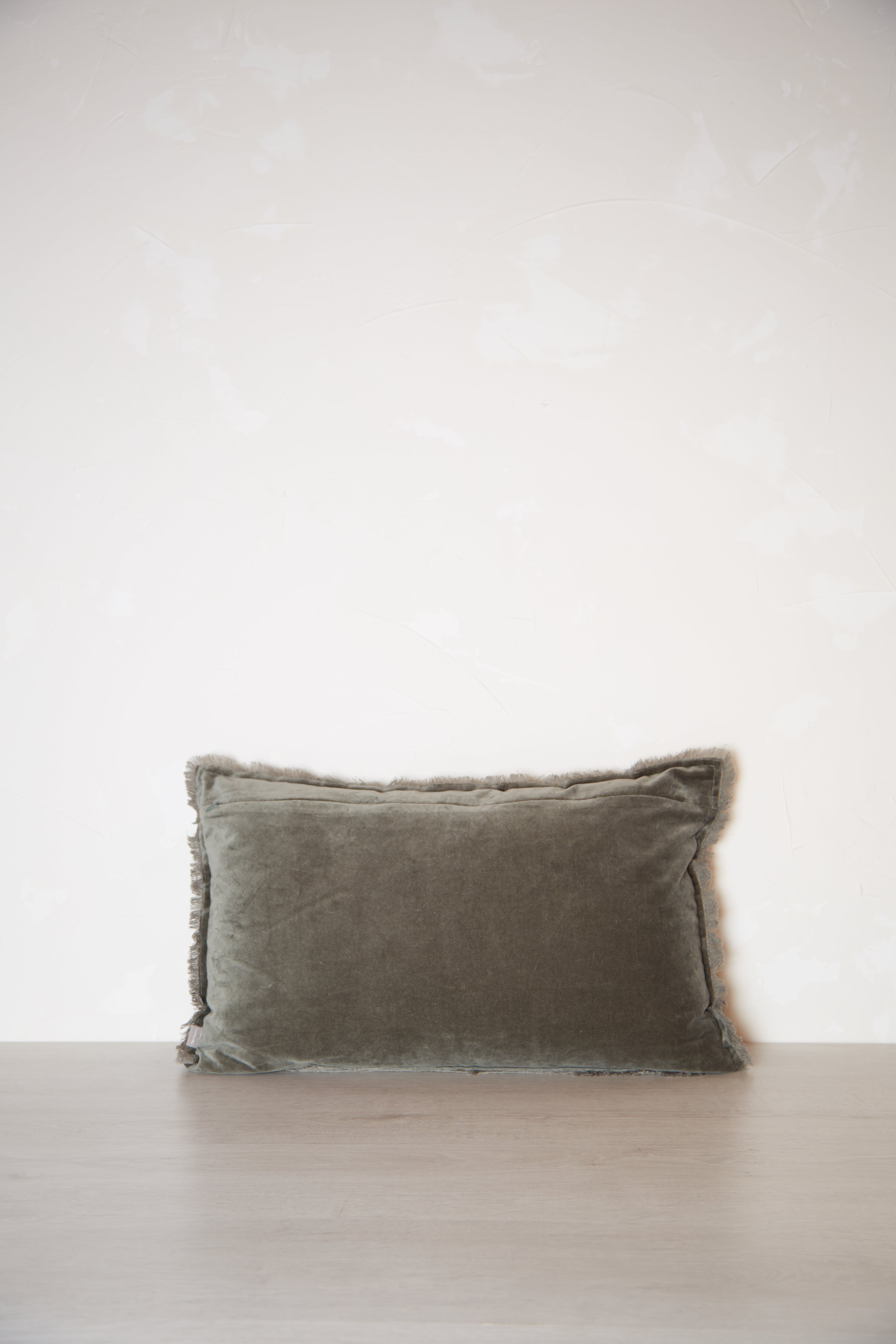 Fara Cushion - Thyme Green - 3 Sizes Available