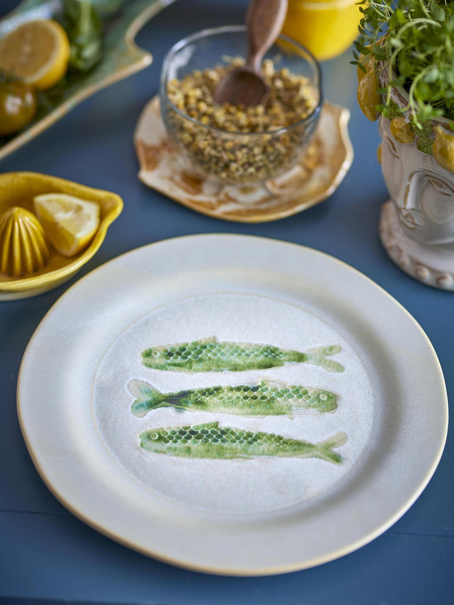 Hadden Plate - Green -Stoneware